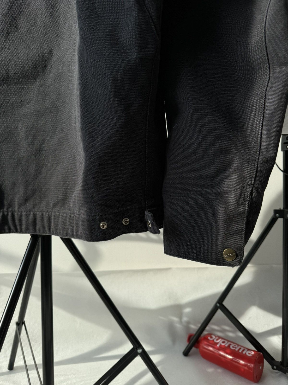 Carhartt × Vintage Vintage Carhartt Detroit jacket Black 90s Archive Zip Up Size US L / EU 52-54 / 3 - 18 Thumbnail