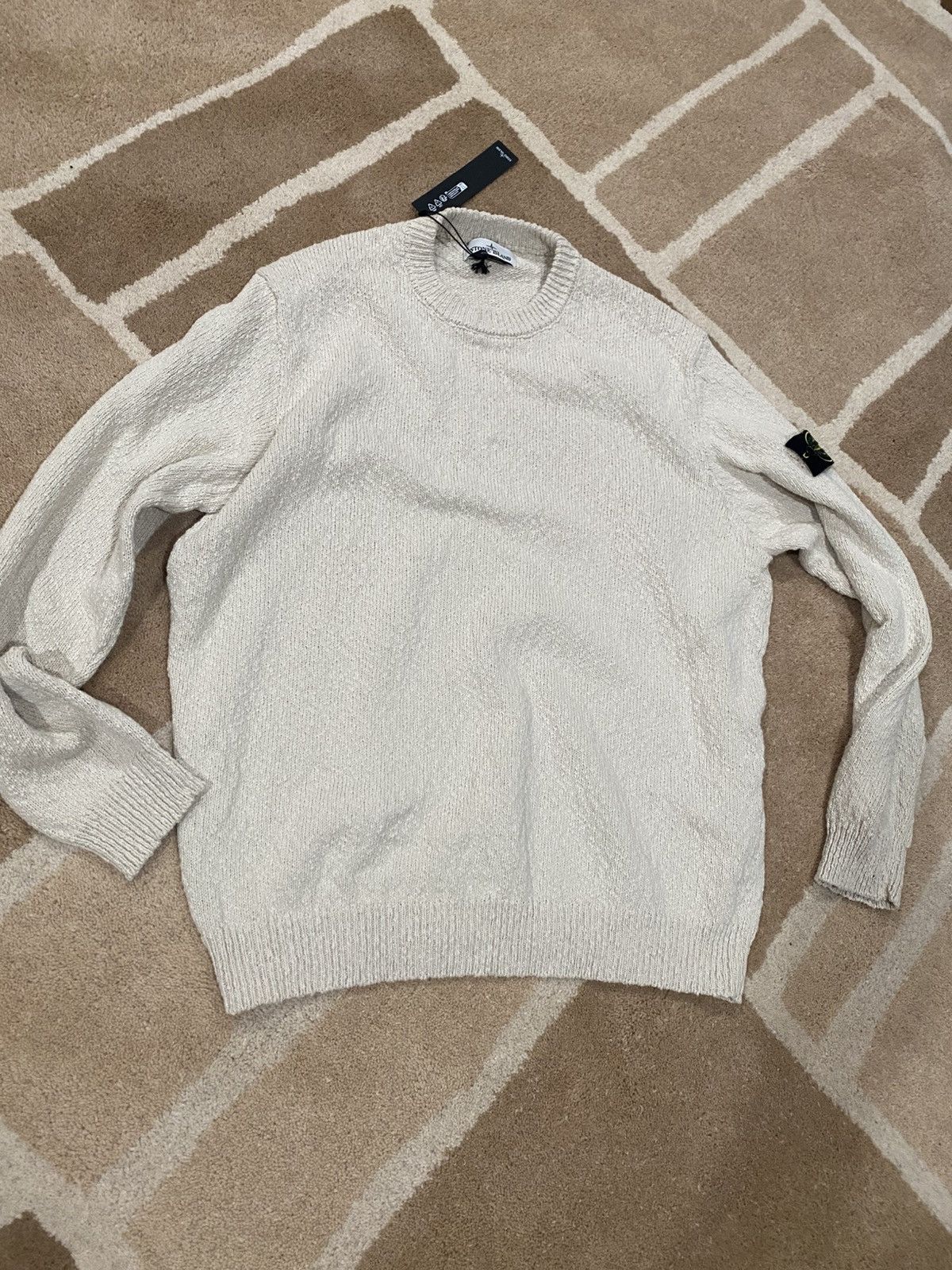 Stone Island Stone Island Maglia Knit Pullover Made in Italy Cream 