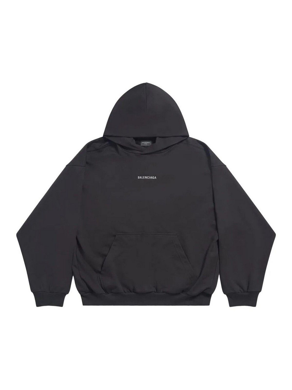 Balenciaga o1bcso1str0226 Back Hoodie Medium Fit In Black Size US L / EU 52-54 / 3 - 1 Thumbnail