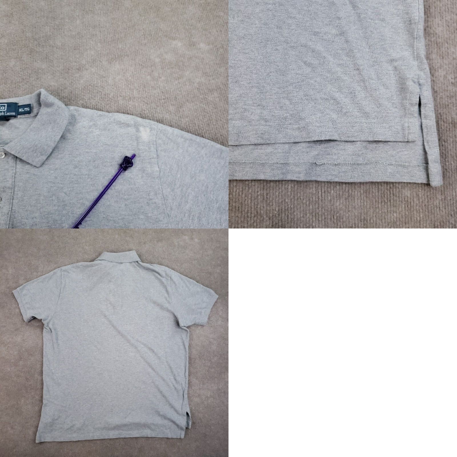 Polo Ralph Lauren Polo Ralph Lauren Mens Gray Short Sleeve Polo Shirt XL Cotton Size US XL / EU 56 / 4 - 8 Thumbnail