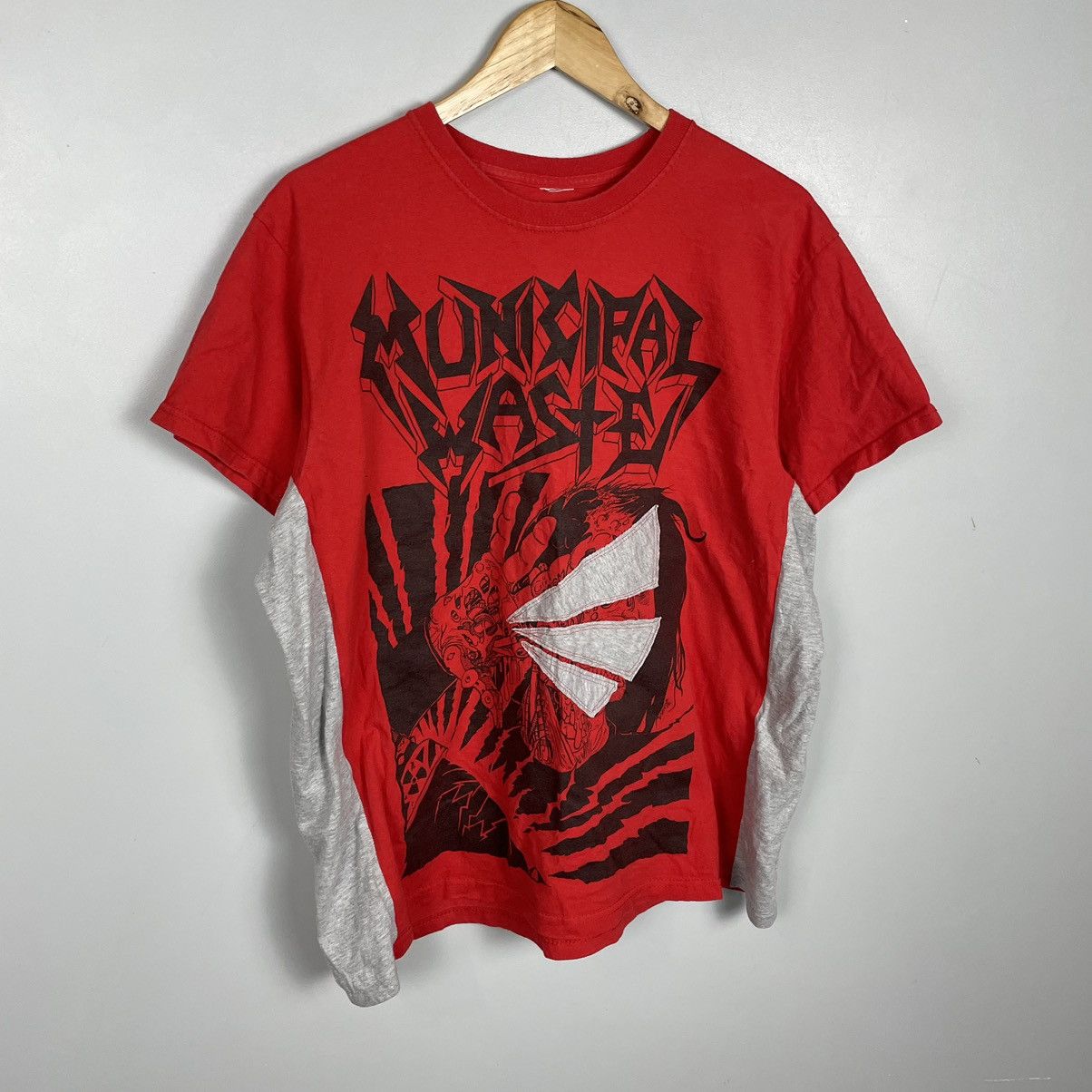 Band Tees × Vintage Vintage Municipal Waste retro T-shirt Size US L / EU 52-54 / 3 - 4 Thumbnail