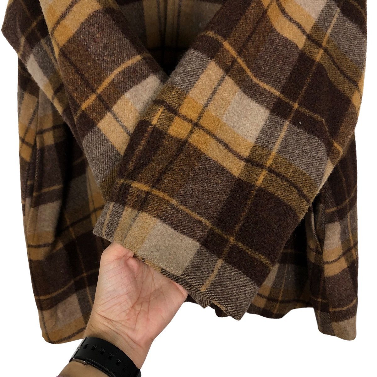 Issey Miyake 🔥90’s Tartan Design Wool Jacket Oversize Urban Issey Miyake Size US M / EU 48-50 / 2 - 12 Thumbnail