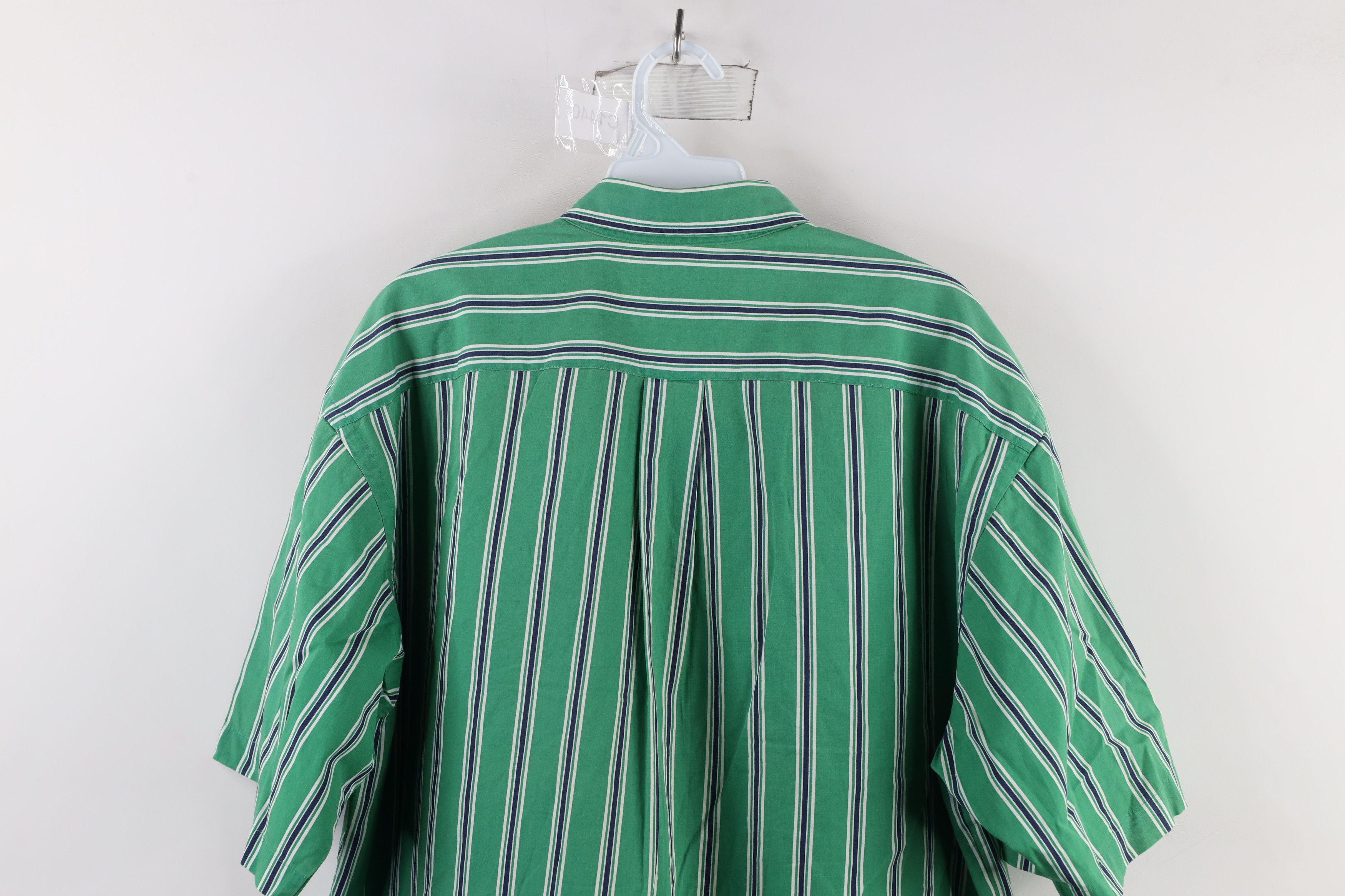 Vintage Vintage 90s Streetwear Fit Striped Short Sleeve Button Shirt Size US M / EU 48-50 / 2 - 10 Thumbnail