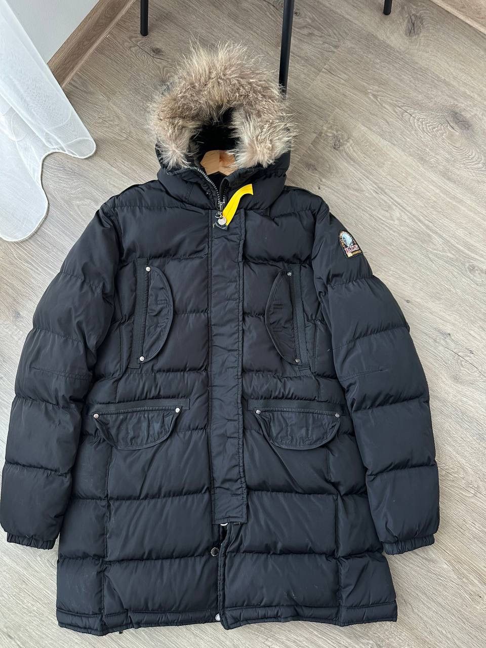 Parajumpers × Vintage Vintage Parajumpers Womens Black Parka Long Puffer Jacket Size XL / US 12-14 / IT 48-50 - 7 Thumbnail
