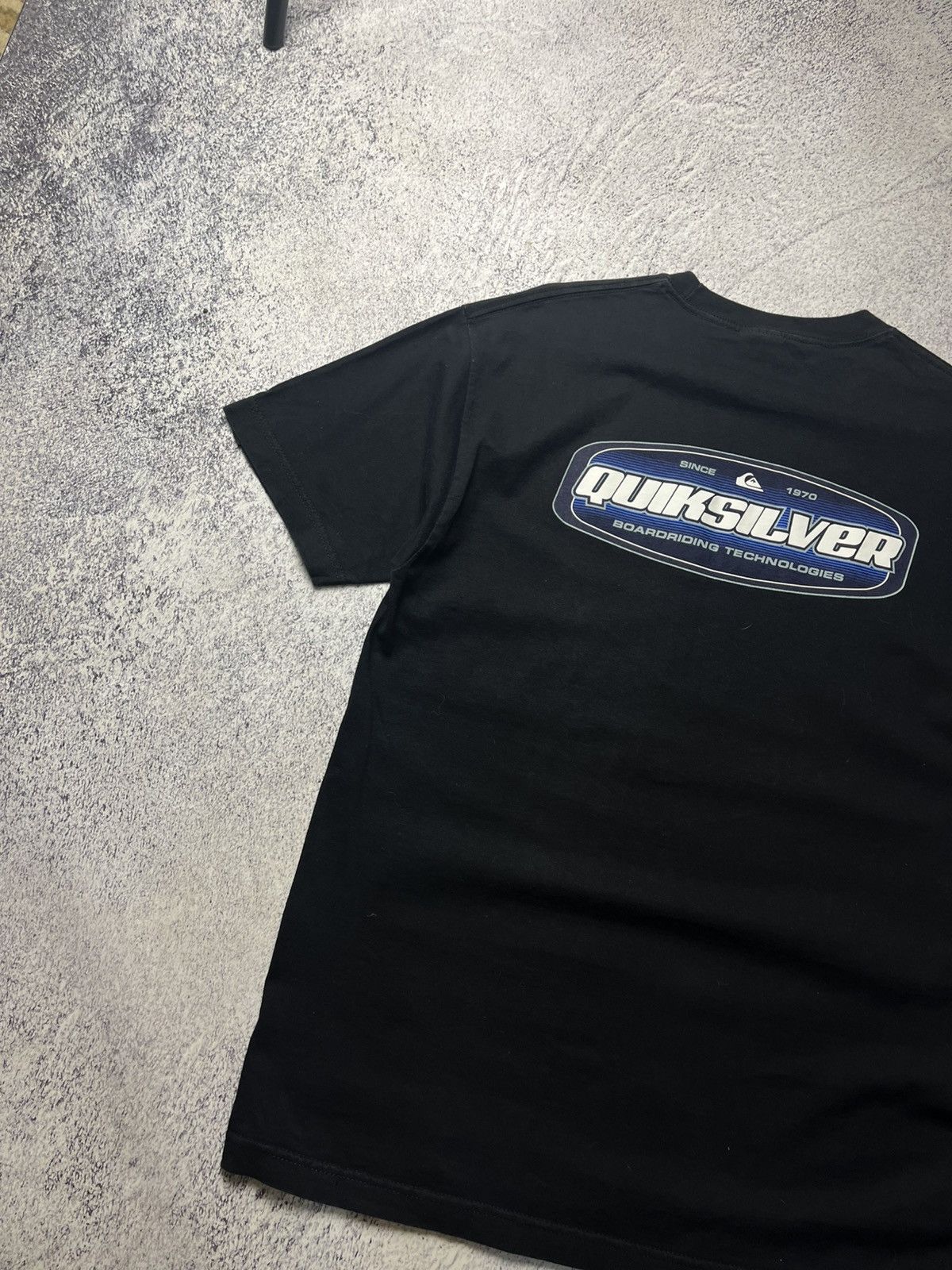 Quiksilver Vintage Quiksilver Big Logo Black T Shirt Y2K Rare Size US L / EU 52-54 / 3 - 18 Thumbnail
