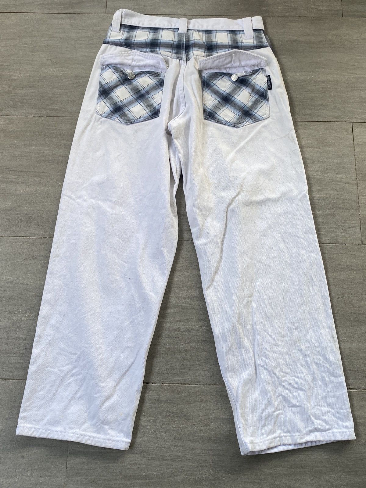 Japanese Brand 🔥BINDING NOW🔥Baggy Soul SBRK White Denim Size US 30 / EU 46 - 7 Thumbnail