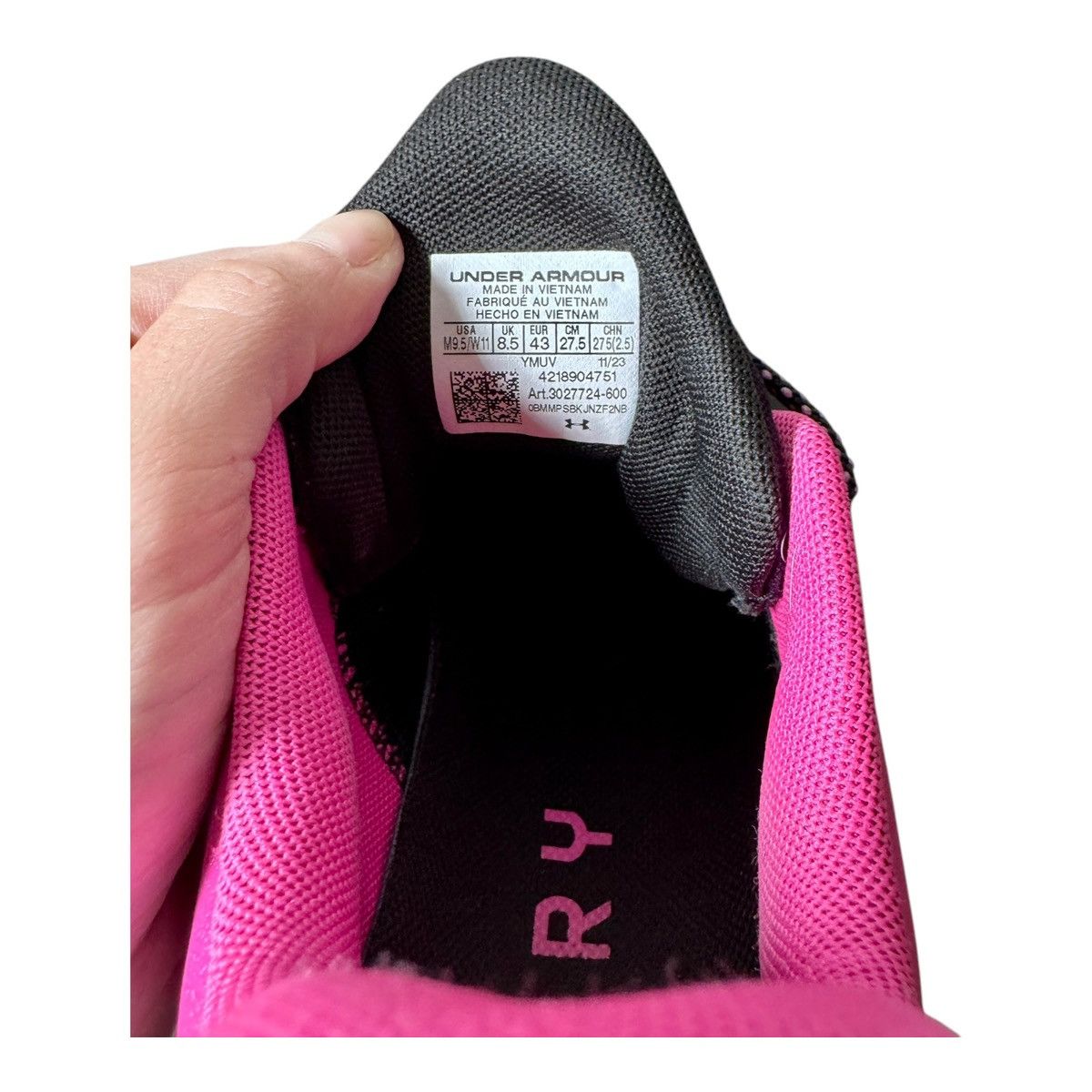 Under Armour Under Armour Curry 11 'Girl Dad' Pink Purple Black shoes Size US 9.5 / EU 42-43 - 7 Thumbnail