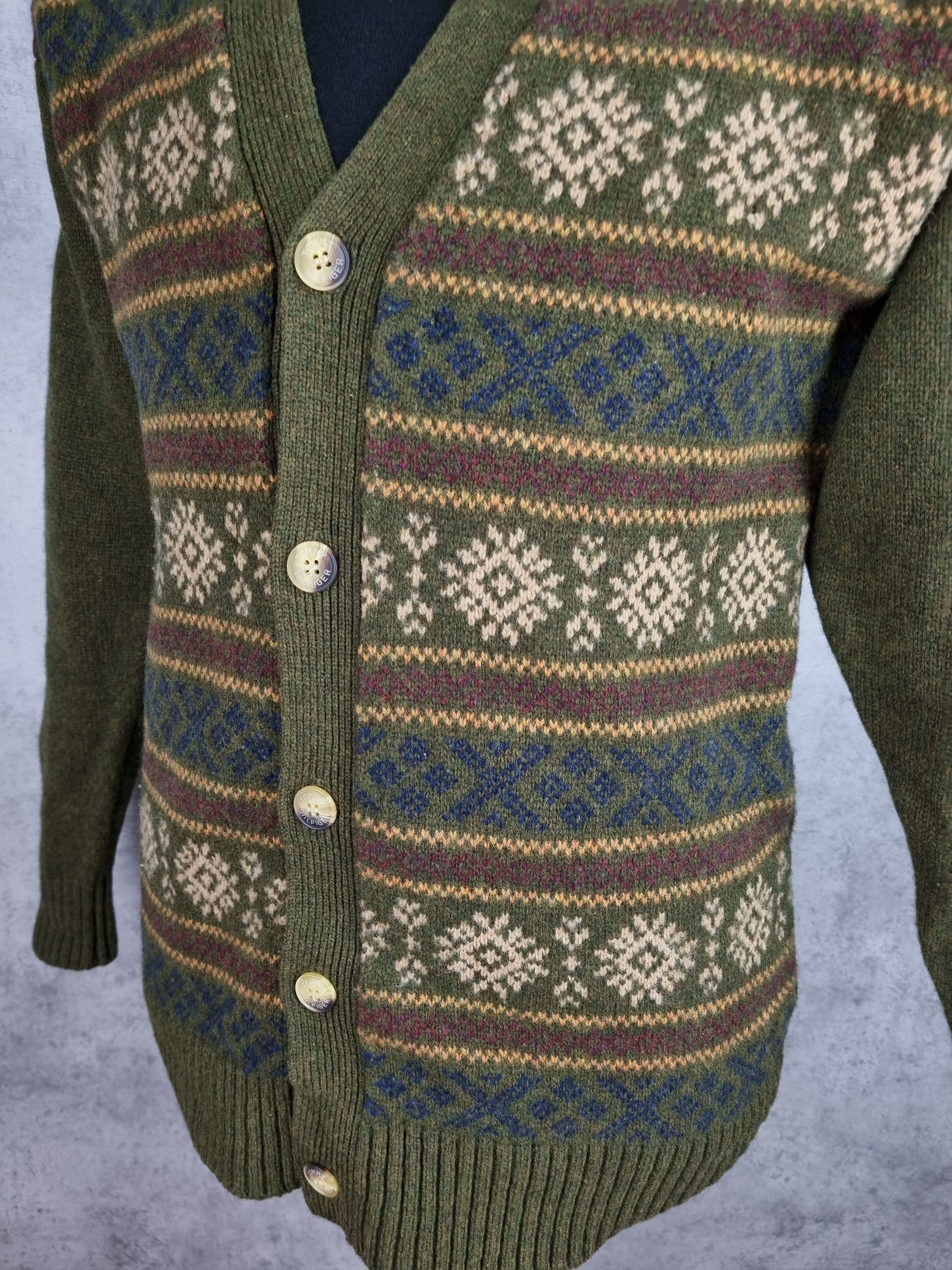 Tommy Hilfiger 90s Tommy Hilfiger Koret Knit Native Wool Navajo Cardigan Size US L / EU 52-54 / 3 - 7 Thumbnail