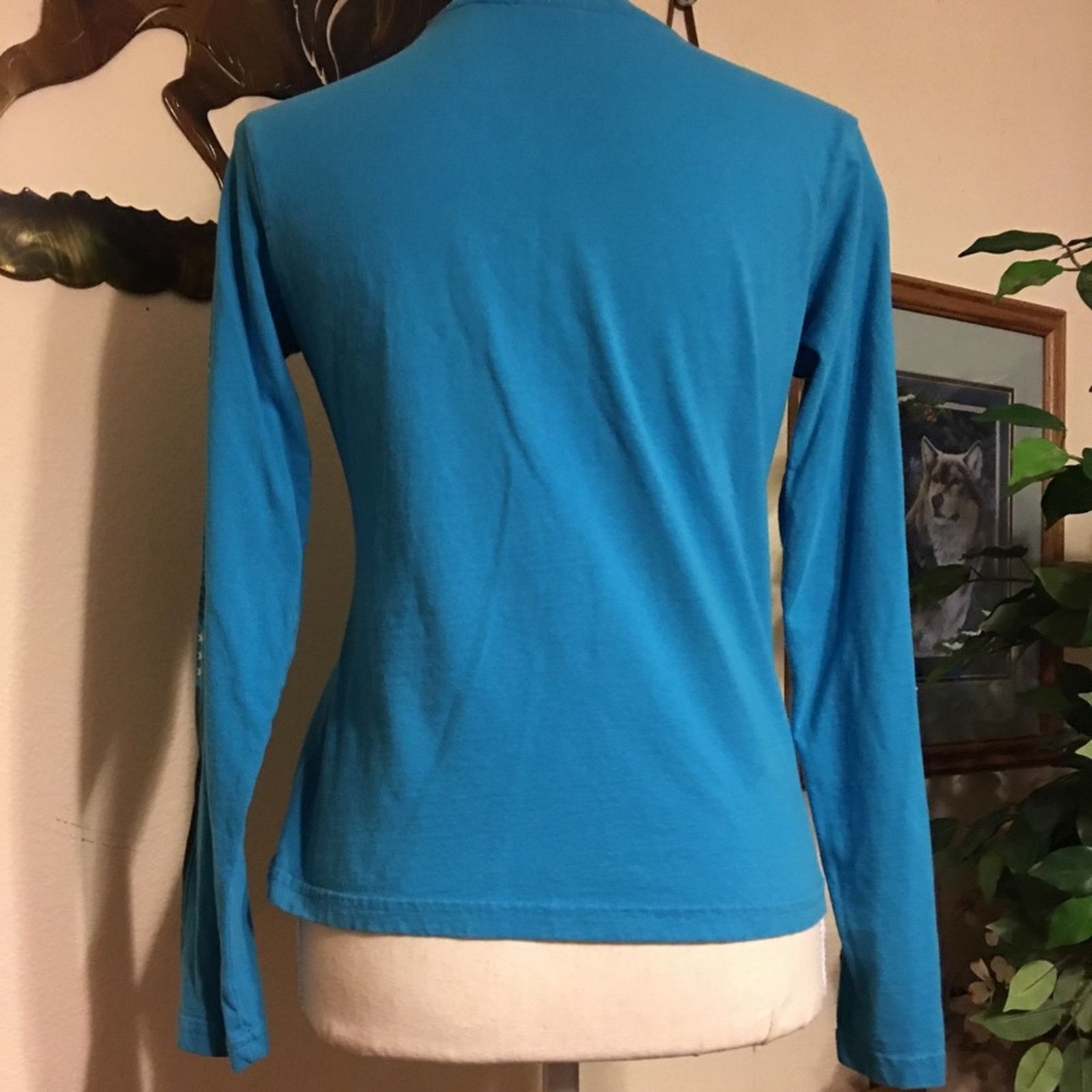 UNIONBAY Unionbay blue long sleeve casual ladies top Size S / US 4 / IT 40 - 3 Thumbnail