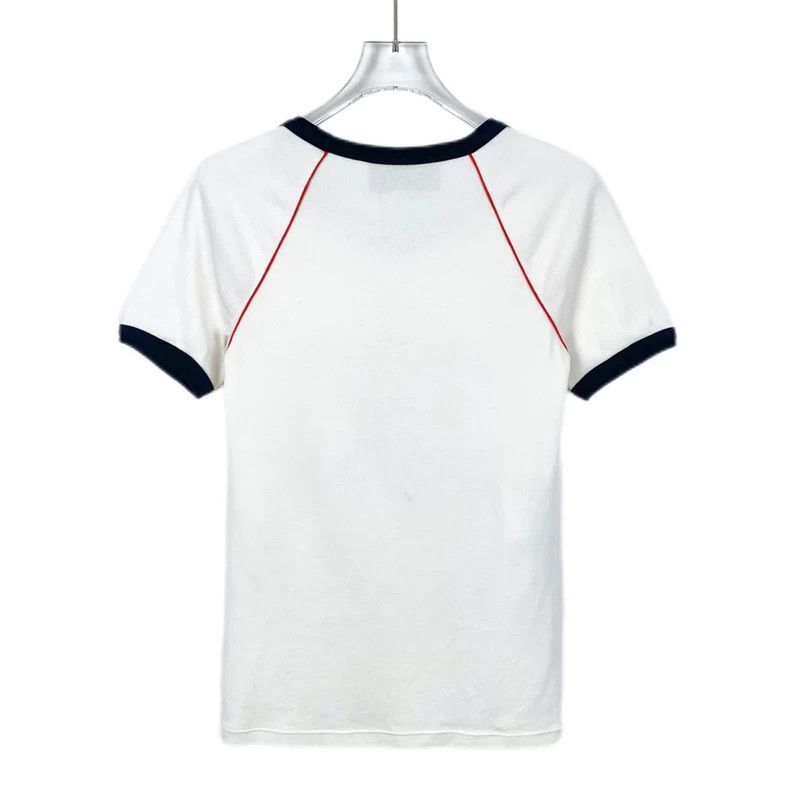Gucci GucciWhite logo mesh embroidery cotton round-neck short-sle Size US S / EU 44-46 / 1 - 2 Thumbnail