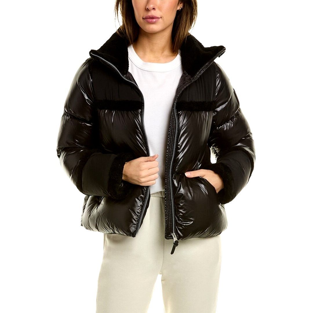Mackage Mackage MIYA lustrous light down jacket with shearling trim Size M / US 6-8 / IT 42-44 - 1 Thumbnail
