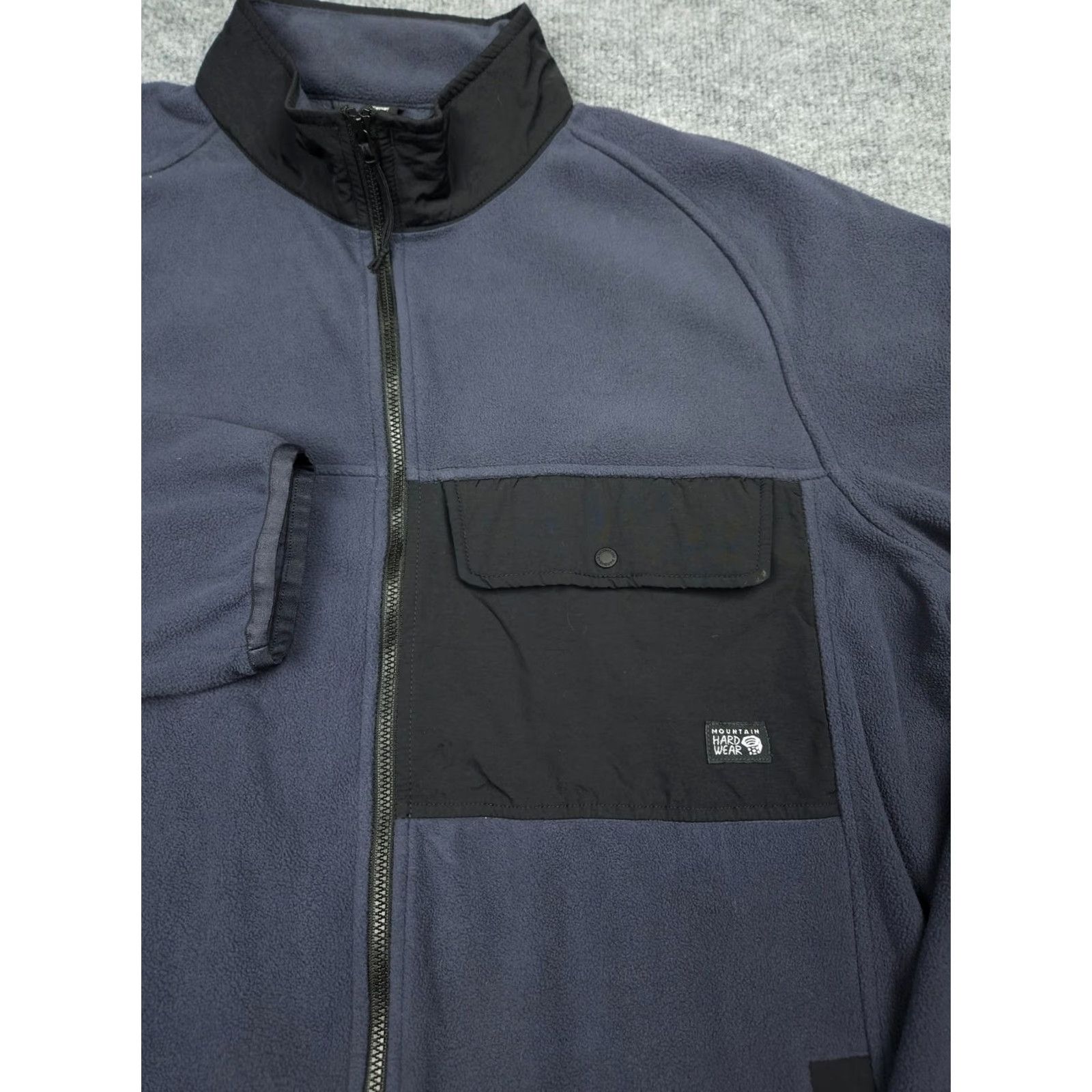 Mountain Hardwear Mountain Hardwear Unclassic LT Jacket Mens Large Blue Black Full Zip Fleece Size US L / EU 52-54 / 3 - 4 Thumbnail