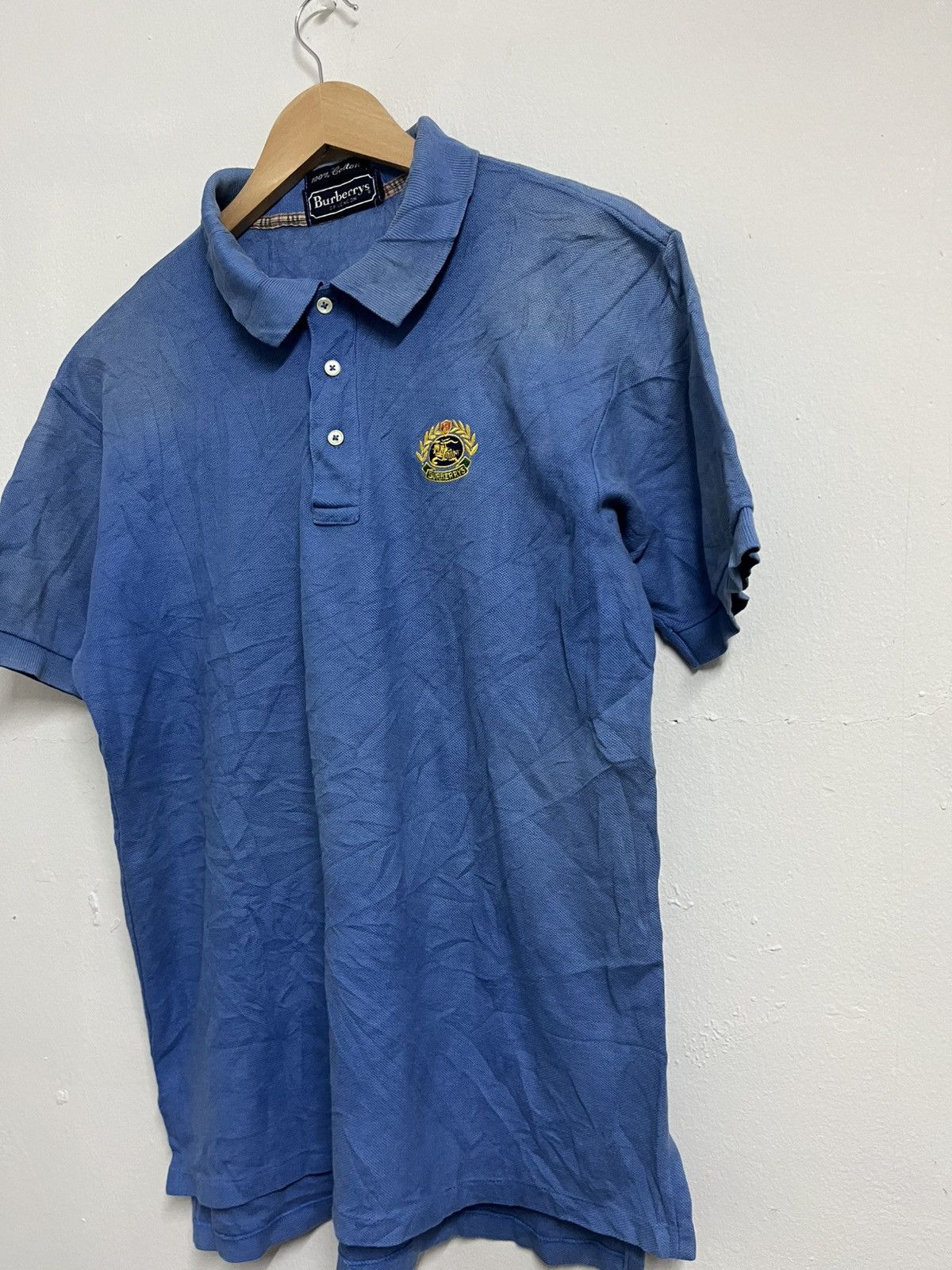Burberry Vintage faded blue burberrys made in usa Size US L / EU 52-54 / 3 - 3 Thumbnail