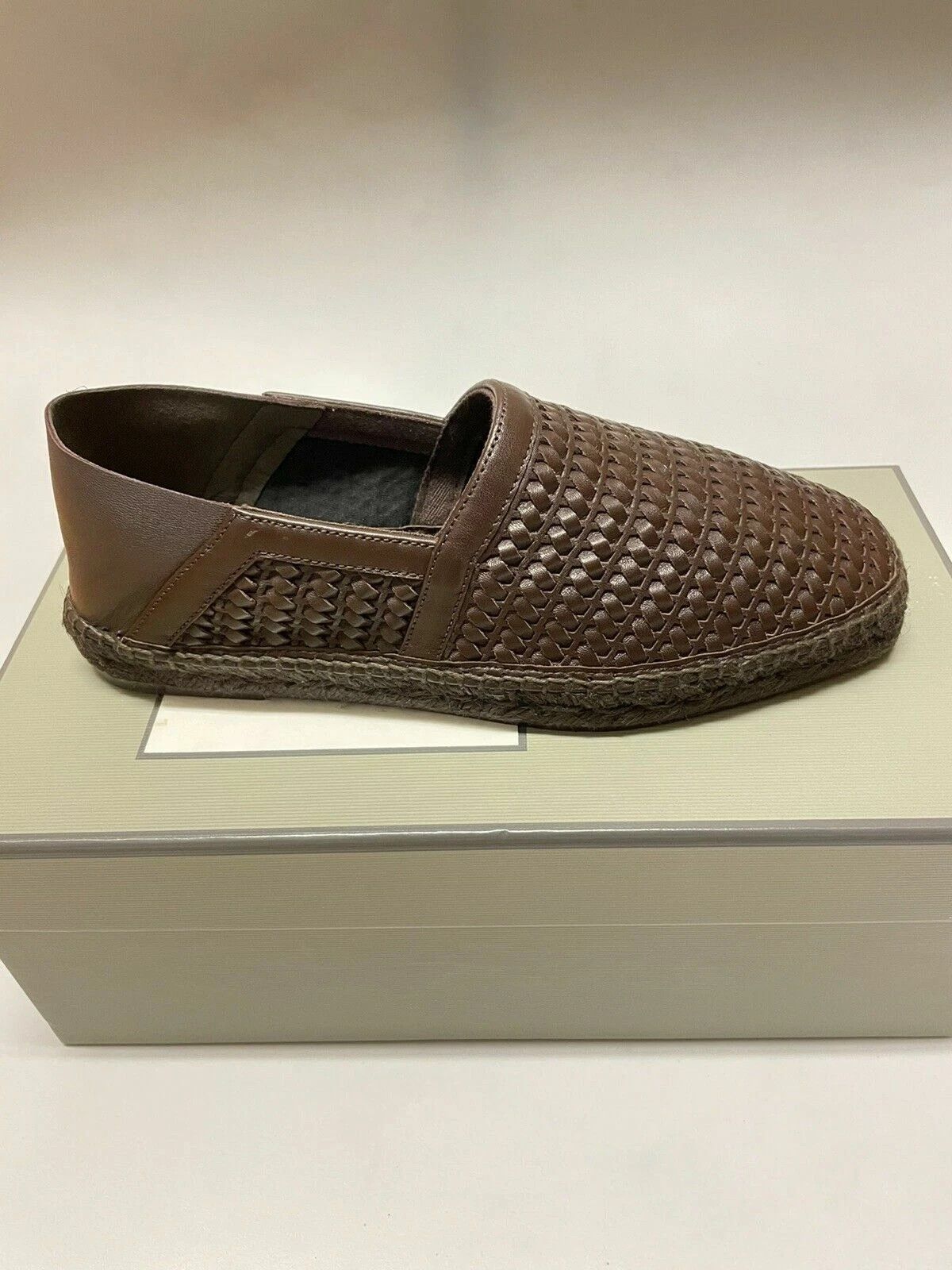 Tom Ford Barnes BRAIDED SUEDE Woven Leather Espadrille Brown Size US 7 / EU 40 - 5 Thumbnail