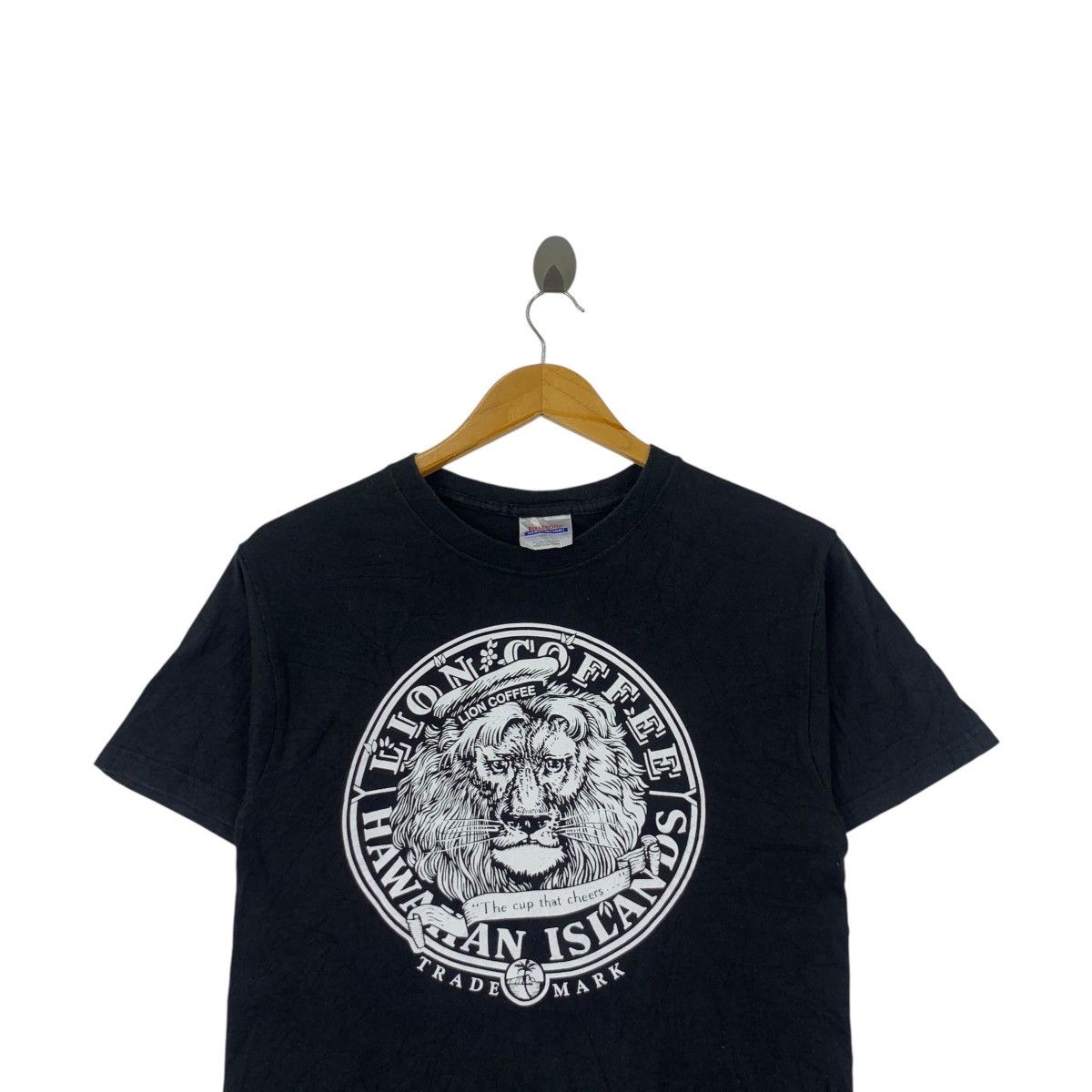 Hanes Vintage LION COFFEE HAWAII Island Beach Honolulu Tee Shirt Size S / US 4 / IT 40 - 2 Thumbnail