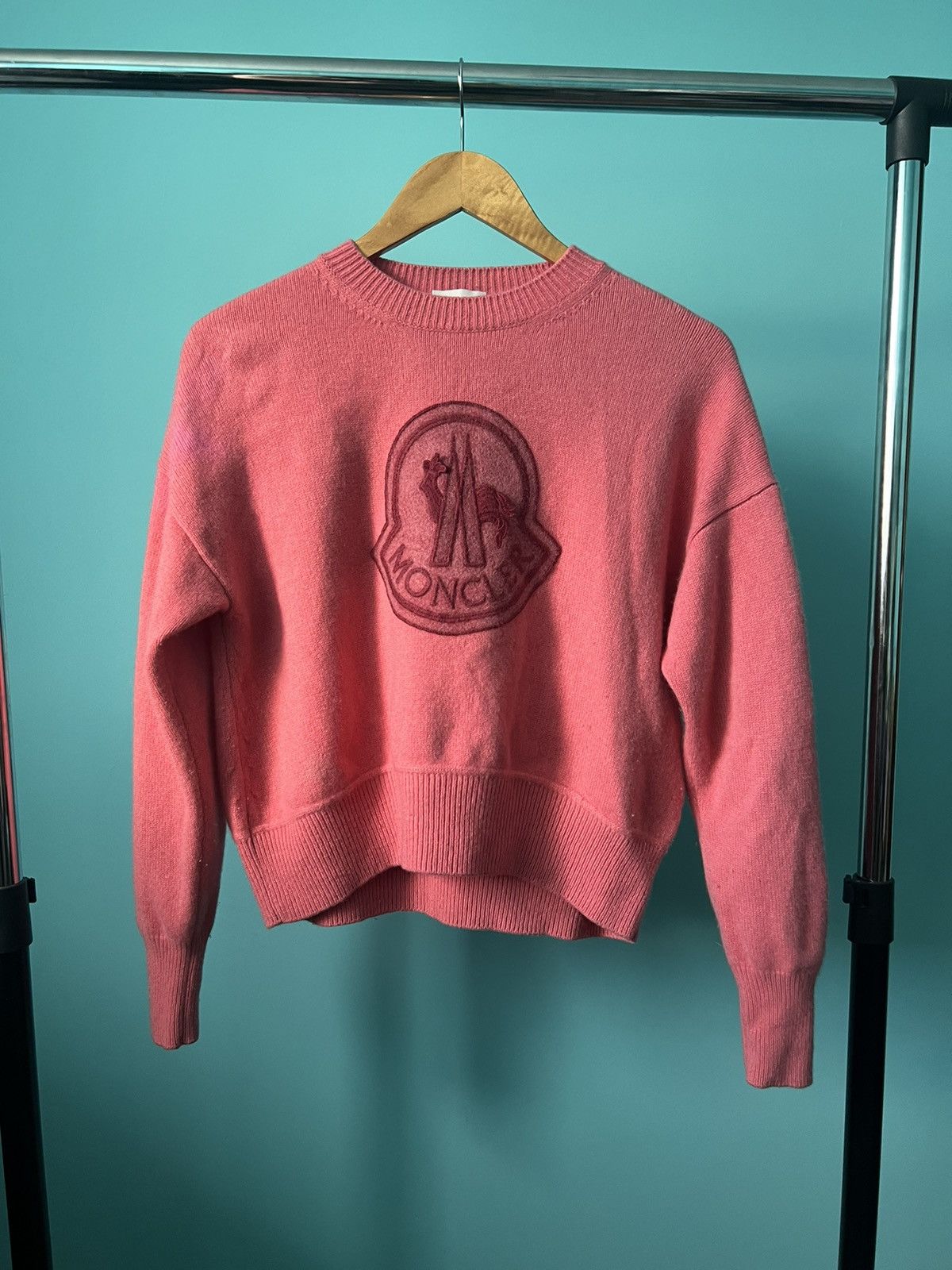 Moncler Moncler Big Logo Maglione Tricot Sweater Size S / US 4 / IT 40 - 2 Thumbnail