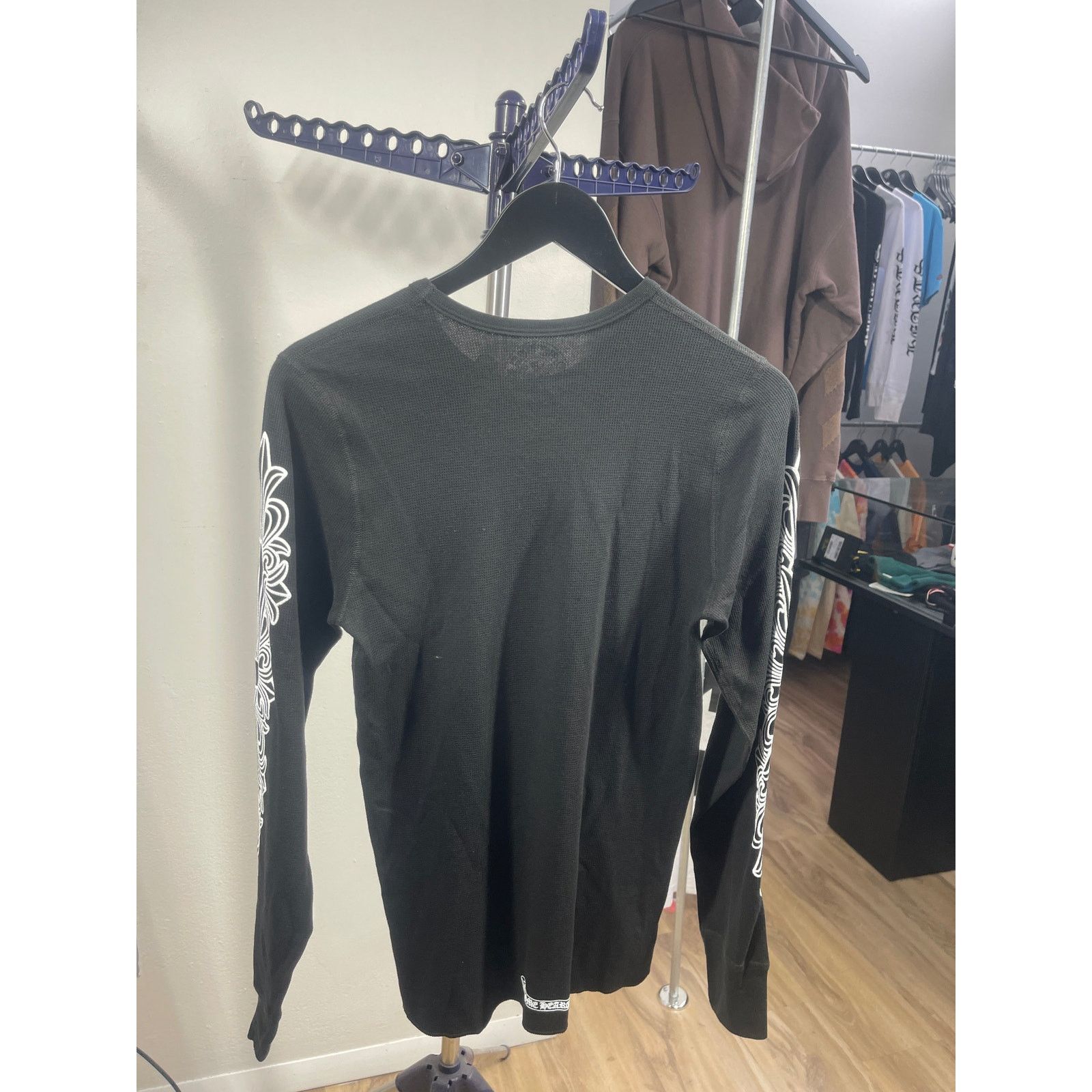 Chrome Hearts Chrome Hearts Horseshoe Thermal Waffle T-Shirt 'Black' Size US M / EU 48-50 / 2 - 2 Thumbnail