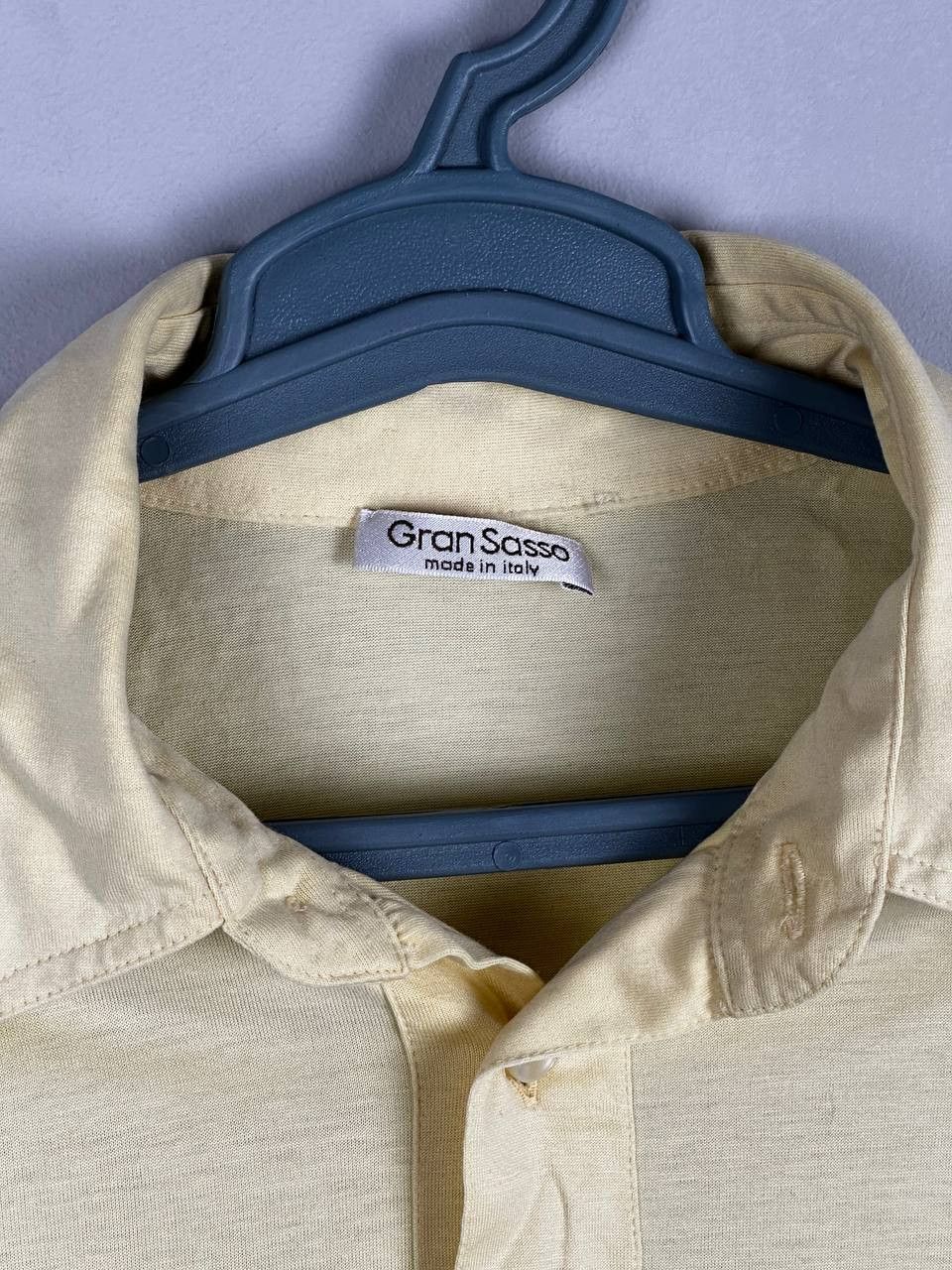 Gran Sasso Gran Sasso Luxury Yellow Polo T Shirt Made In Italy Size US M / EU 48-50 / 2 - 4 Thumbnail
