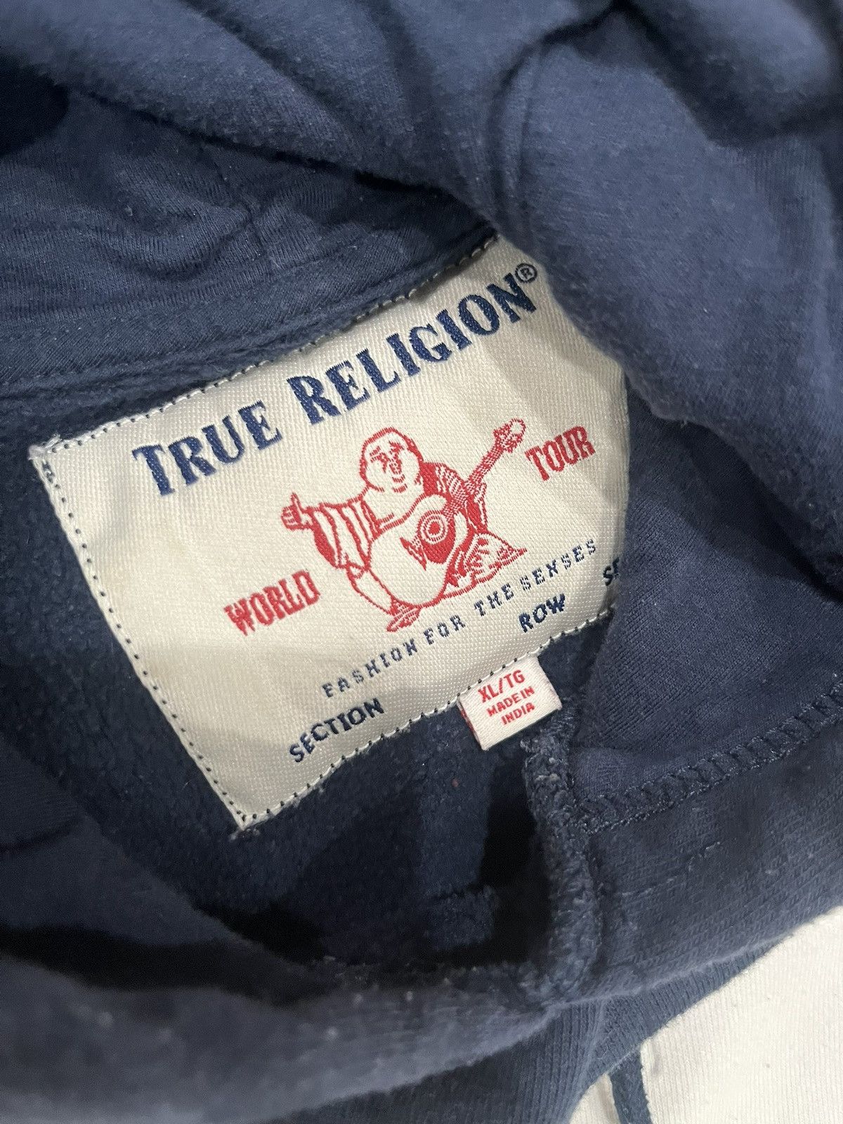 True Religion × Vintage Vintage True Religion Hoodie Large (Navy Blue) Size US L / EU 52-54 / 3 - 2 Thumbnail