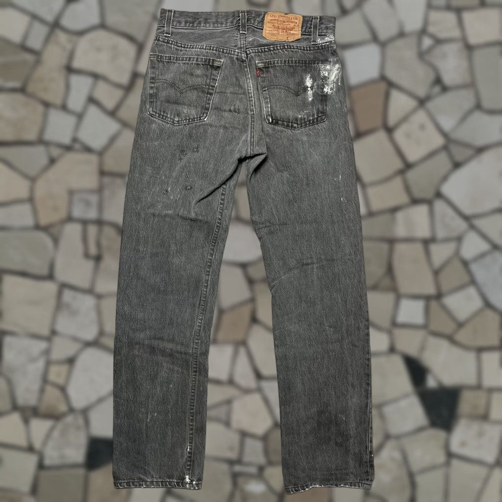 VINTAGE Levi's 501 Denim Jeans USA 29x30 Mens Straight Jeans Gray 29 Inseam 30 Cotton Button USA Theme Regular Fit Medium Wash