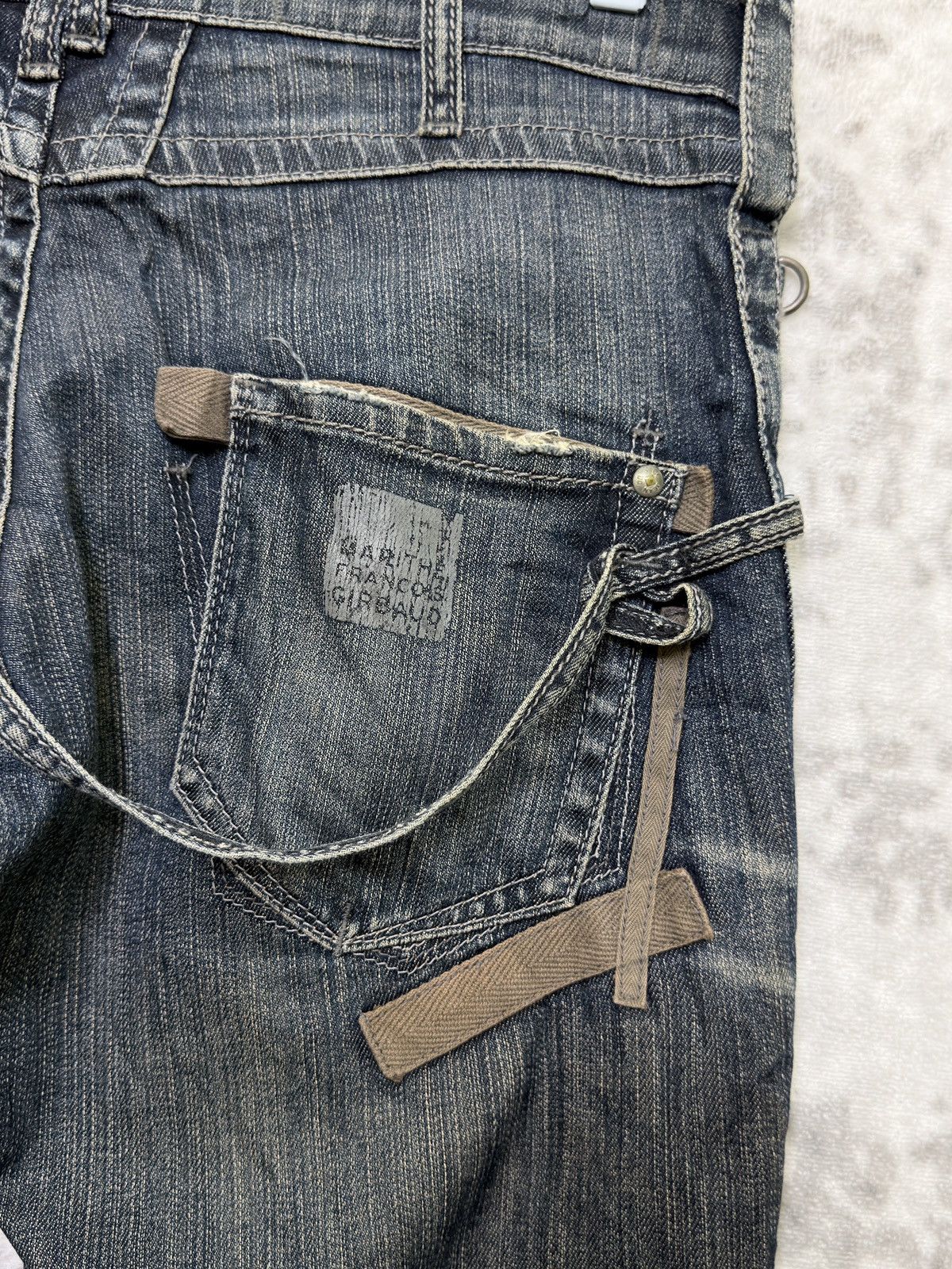 Marithe + Francois Girbaud Le Jean De Marithe Girbaud Strap Pocket Bondage Denim Y2K Size US 31 - 14 Thumbnail