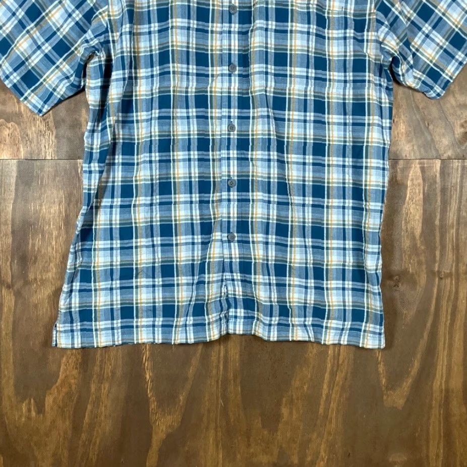 Croft & Barrow Croft & Barrow Mens Shirt Blue Plaid Quick Dry Button Up Gorpcore Large Size US L / EU 52-54 / 3 - 3 Thumbnail