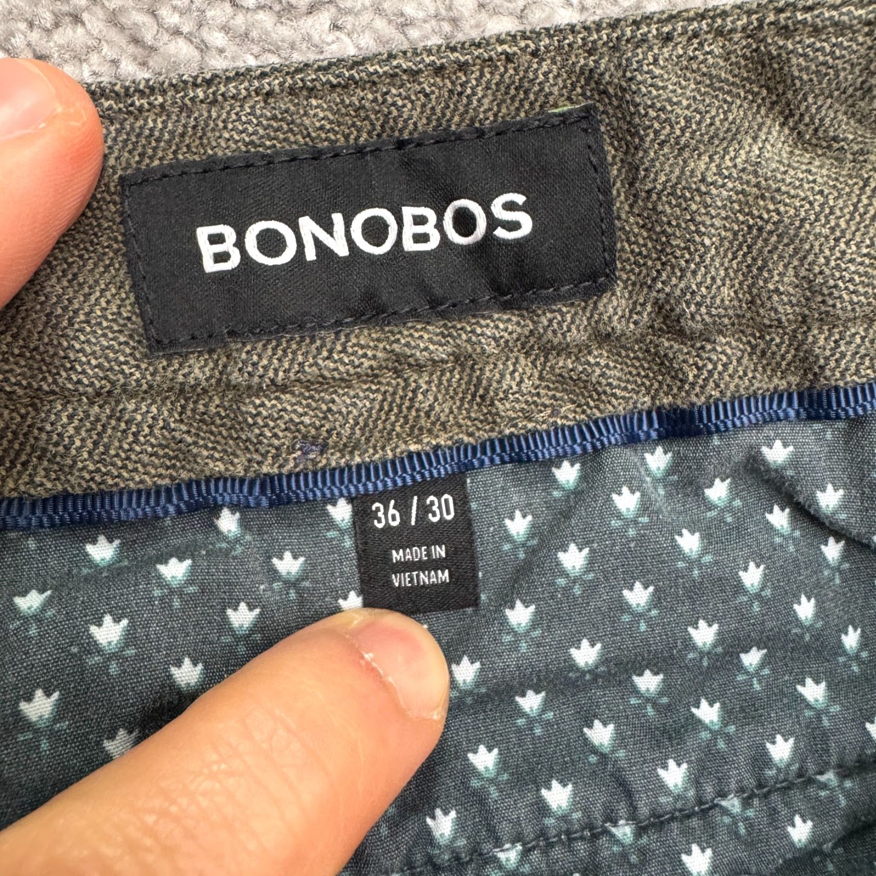 Bonobos Bonobos Slim Straight Leg Chino Pants Mens 36x30 Green Casual Workwear Front Flat Front Pocket Mens Reachable Short Title Adaptation Size US 36 / EU 52 - 5 Thumbnail