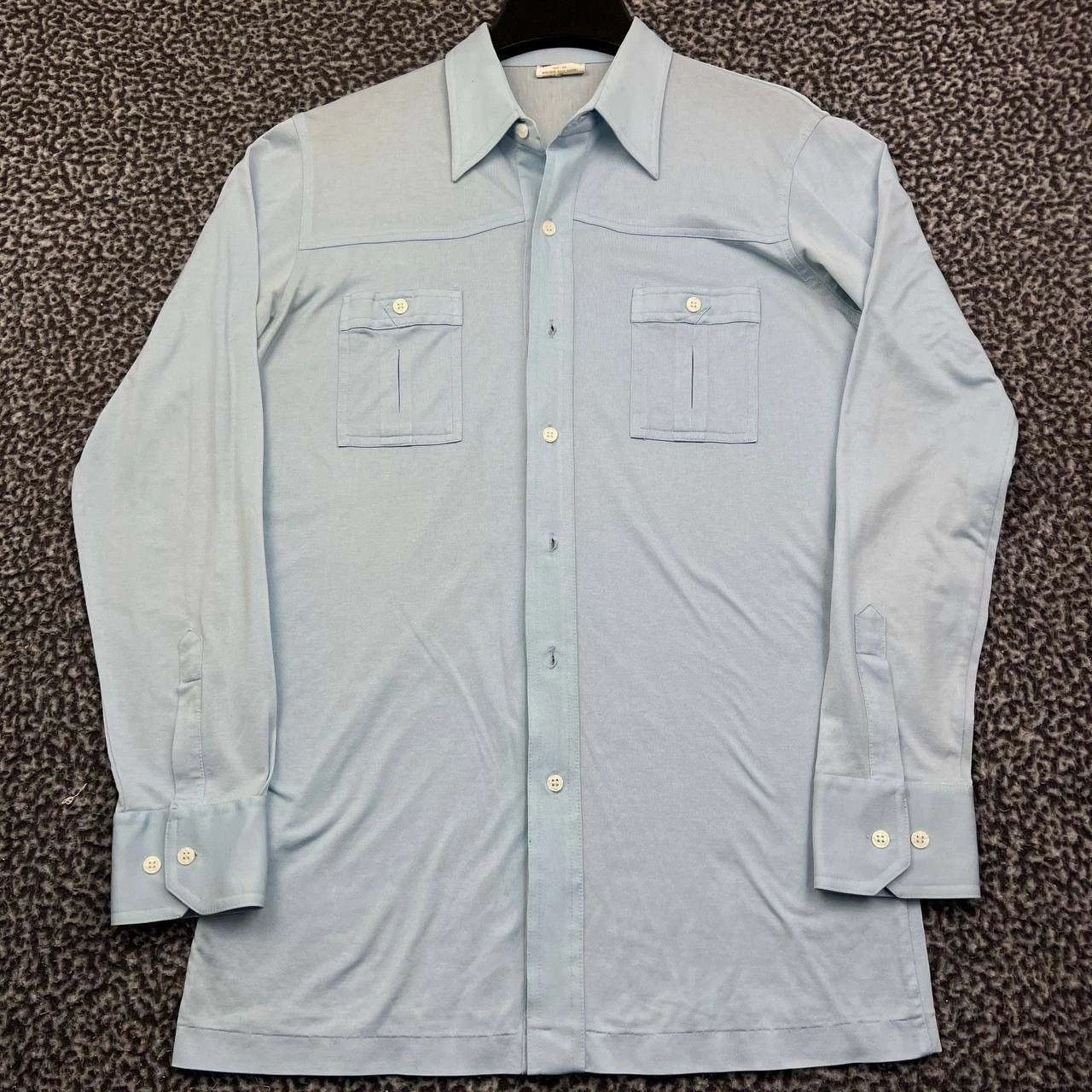 Other Kings Road Button Up Men Blue Pockets Long Sleeve Collared M Size US M / EU 48-50 / 2 - 1 Thumbnail