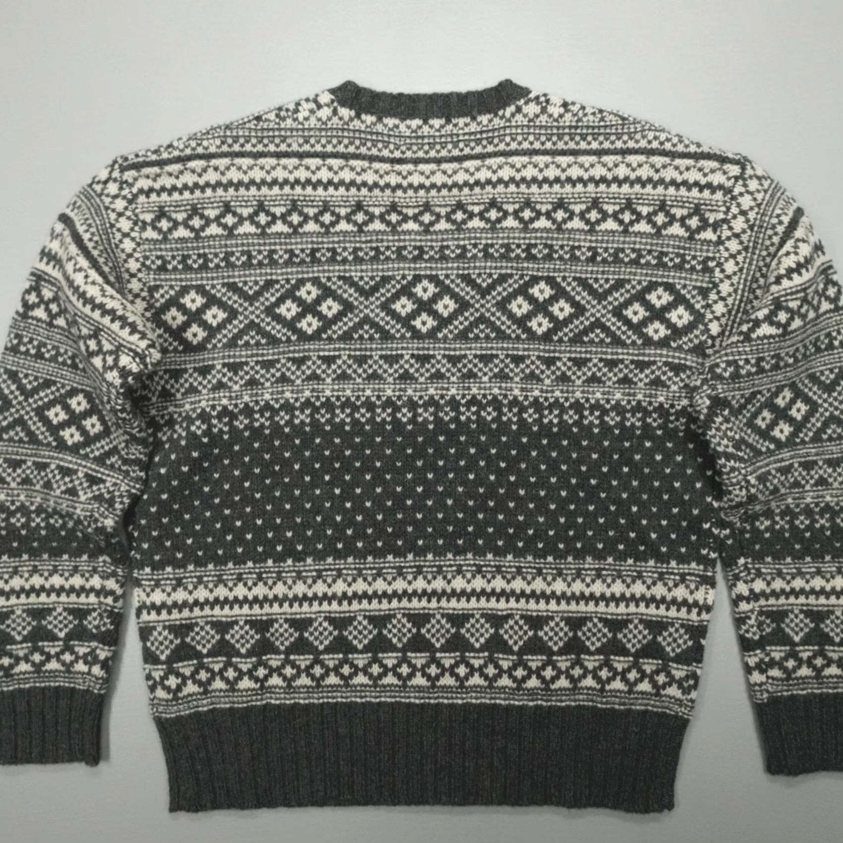 Polo Ralph Lauren Polo Ralph Lauren Fair Isle Wool Knit Gray Sweater L Size Size US L / EU 52-54 / 3 - 7 Thumbnail