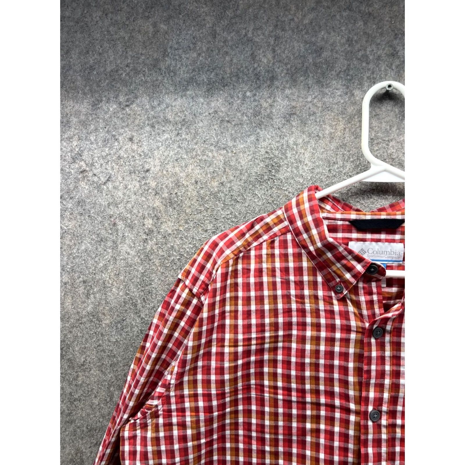 Vintage Columbia Shirt Mens Large Red Check Long Sleeve Button Front Casual Woven Size US L / EU 52-54 / 3 - 6 Thumbnail