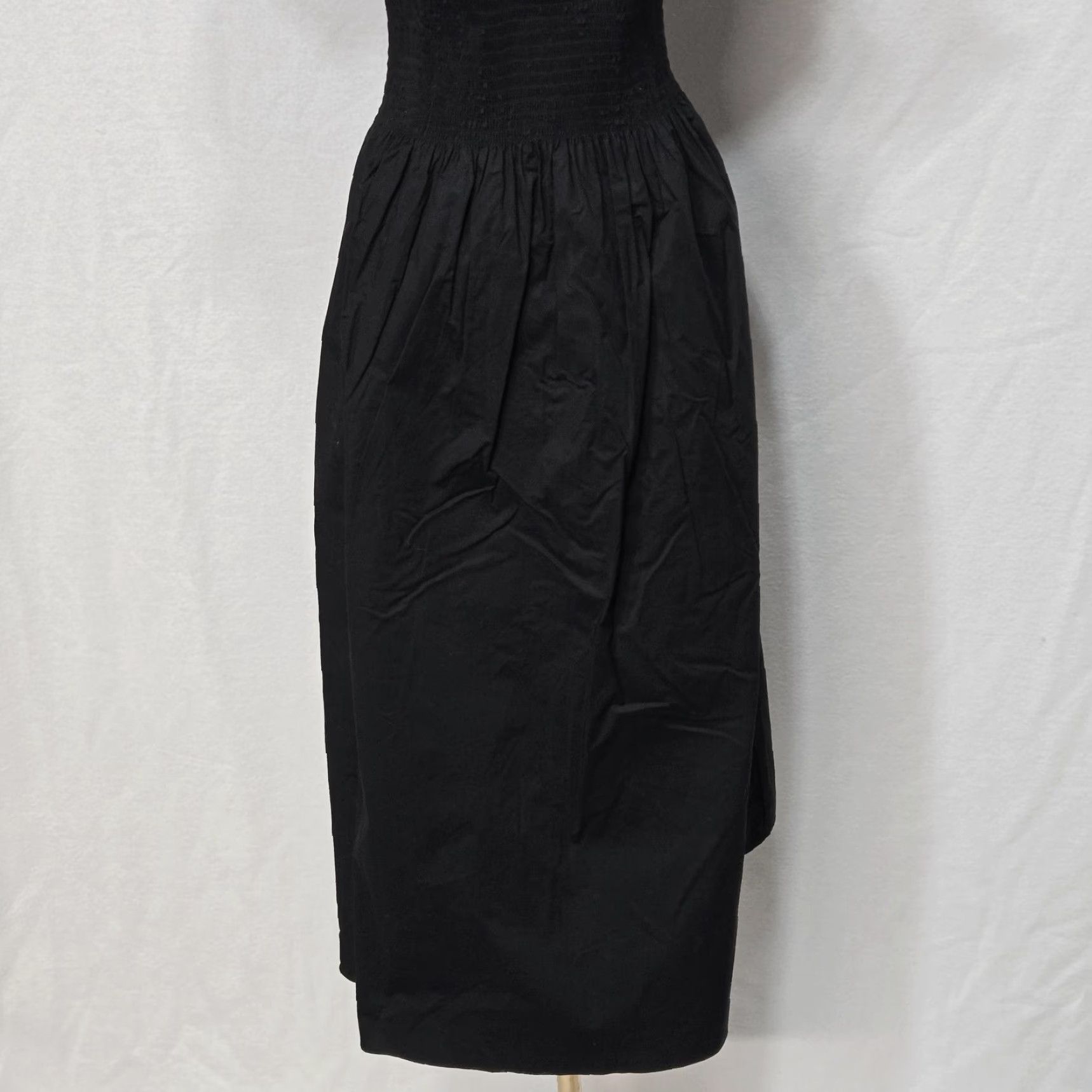 Vintage Hill House Home Nap Dress Womens 2XL Black Off Shoulder Ruffle Smocked Midi Dress Size XXL / US 16-18 / IT 52-54 - 4 Thumbnail