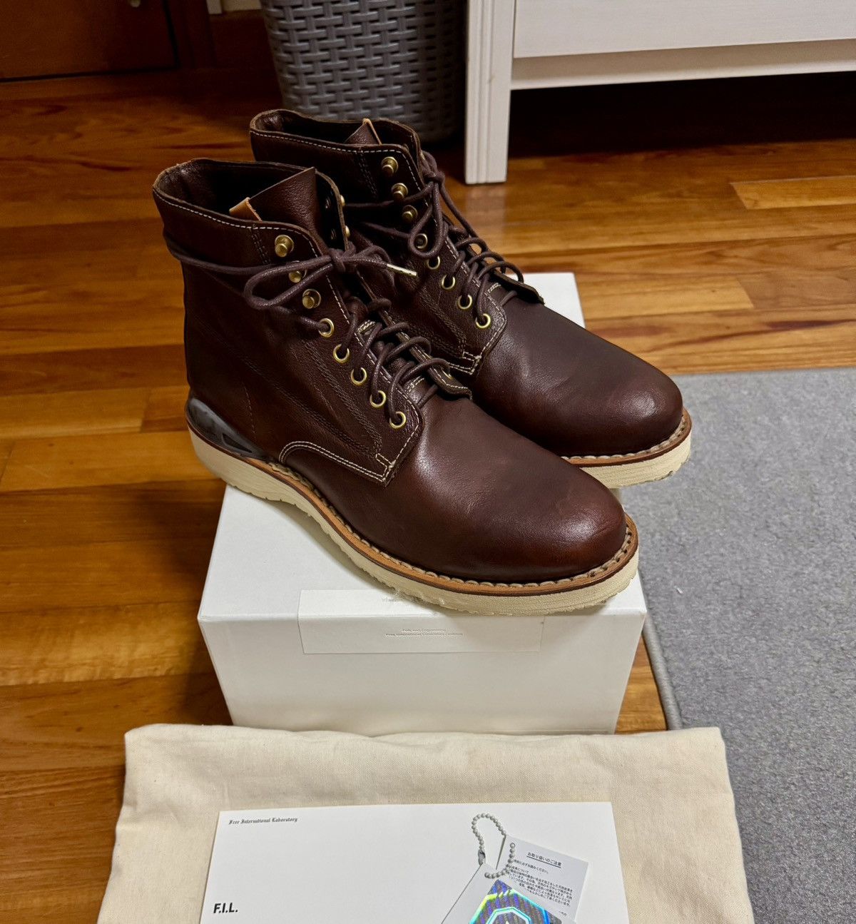 Visvim Virgil Boots - Folk (Kangaroo Leather) Dark Brown