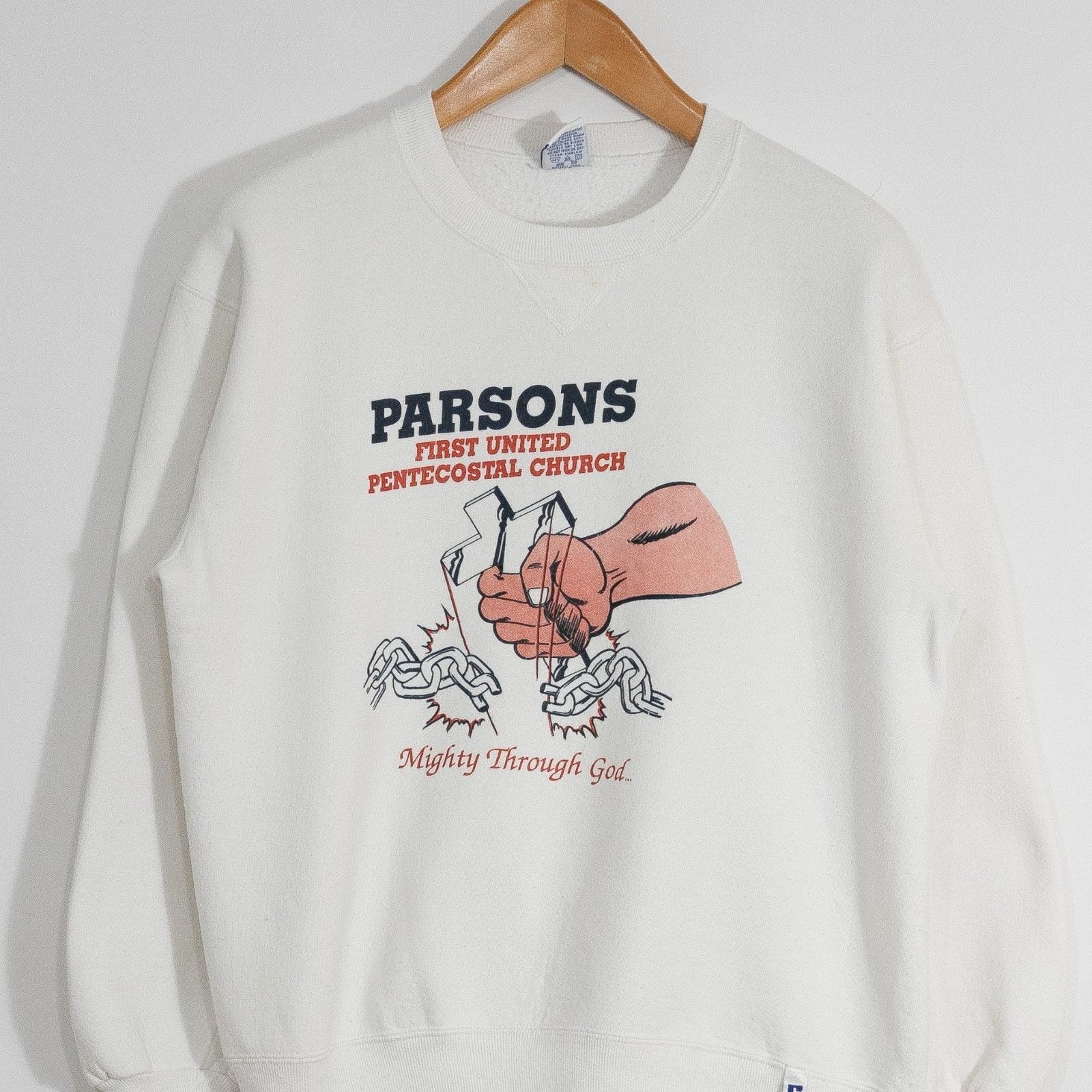Vintage Vintage Parsons First United Pentecostal Church Sweatshirt L Size US L / EU 52-54 / 3 - 2 Thumbnail