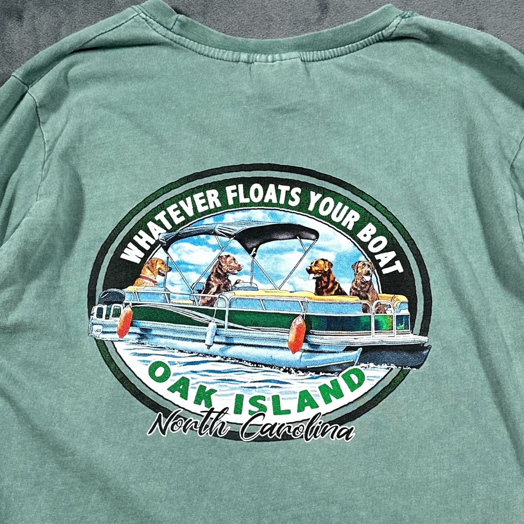 Nautica Pontoon Boat Shirt Dogs Driving Labrador Retriever Party Barge Boating Nautical Size US M / EU 48-50 / 2 - 2 Thumbnail