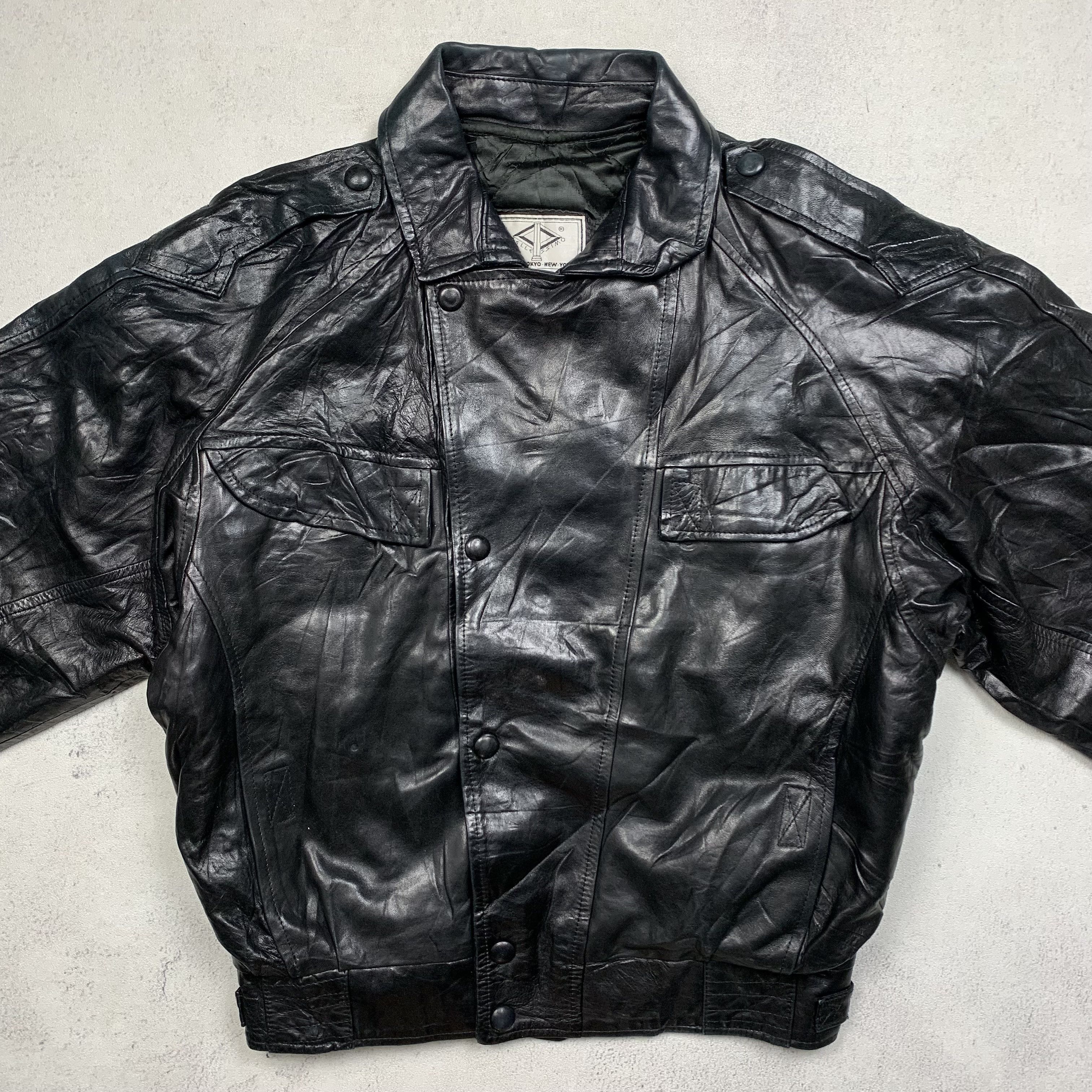 Genuine Leather Pellesimo France Exclusive Leather jacket from the 90s Size US L / EU 52-54 / 3 - 2 Thumbnail