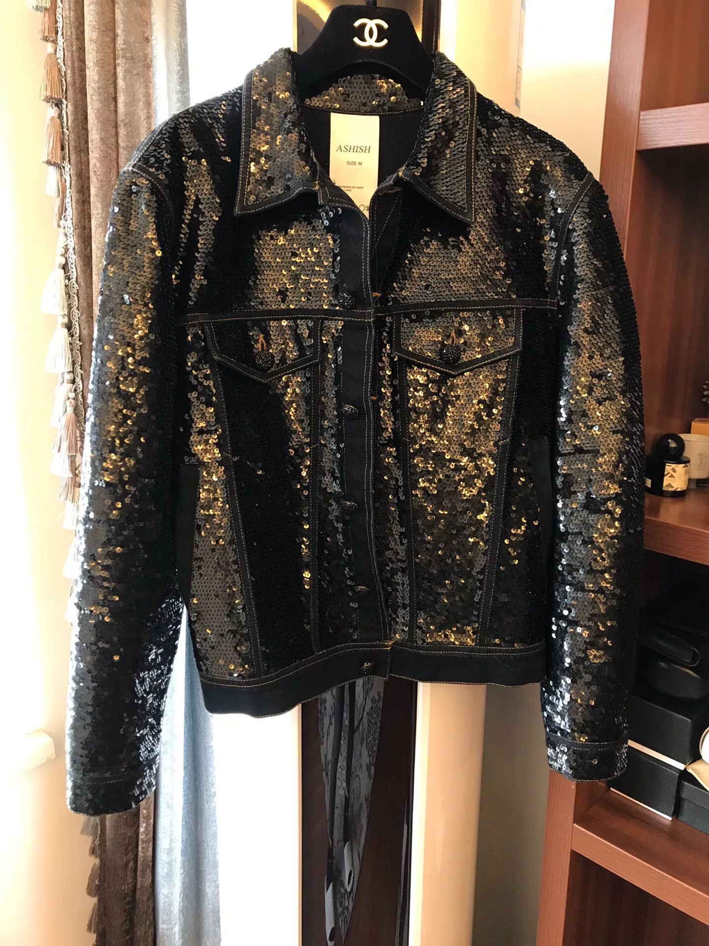 ASHISH Ashish Sequined Denim Jacket Size US M / EU 48-50 / 2 - 1 Thumbnail