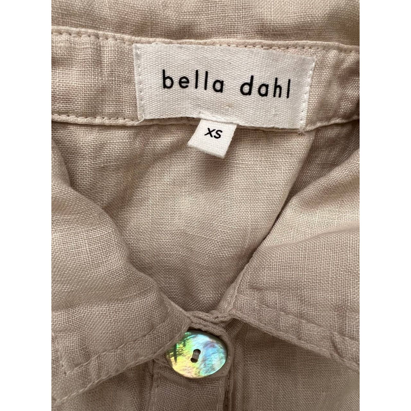 Bella Dahl Bella Dahl Jumper Linen Chambray Y2K women Size XS A002036 Size 22" - 3 Thumbnail