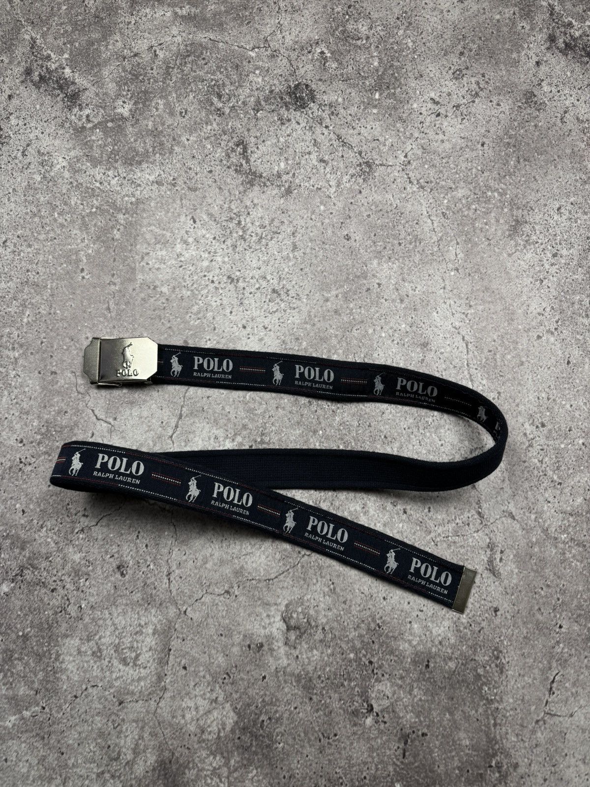 Polo Ralph Lauren Vintage Polo Ralph Lauren Monogram Y2K Big Logo Belt Japan Size ONE SIZE - 4 Thumbnail