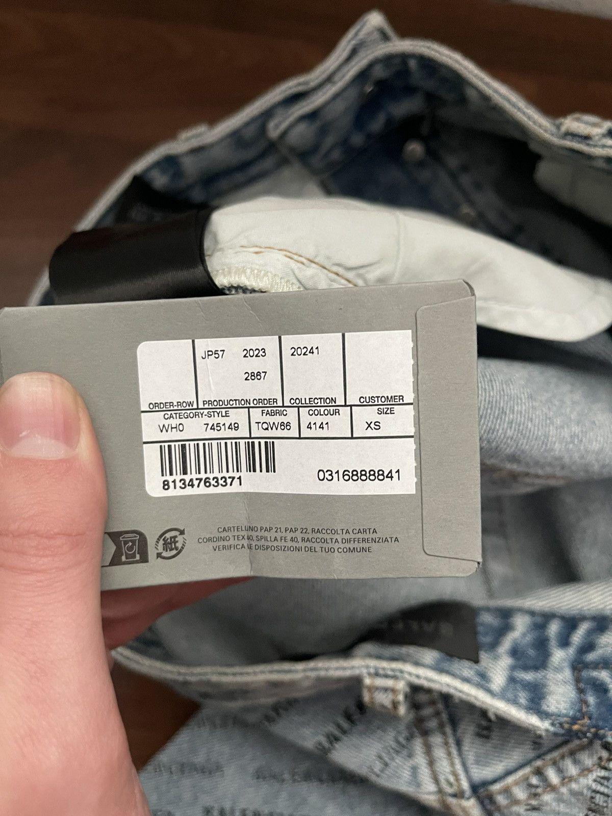 Balenciaga Balenciaga Stencil Print Jeans Size US 30 / EU 46 - 8 Thumbnail