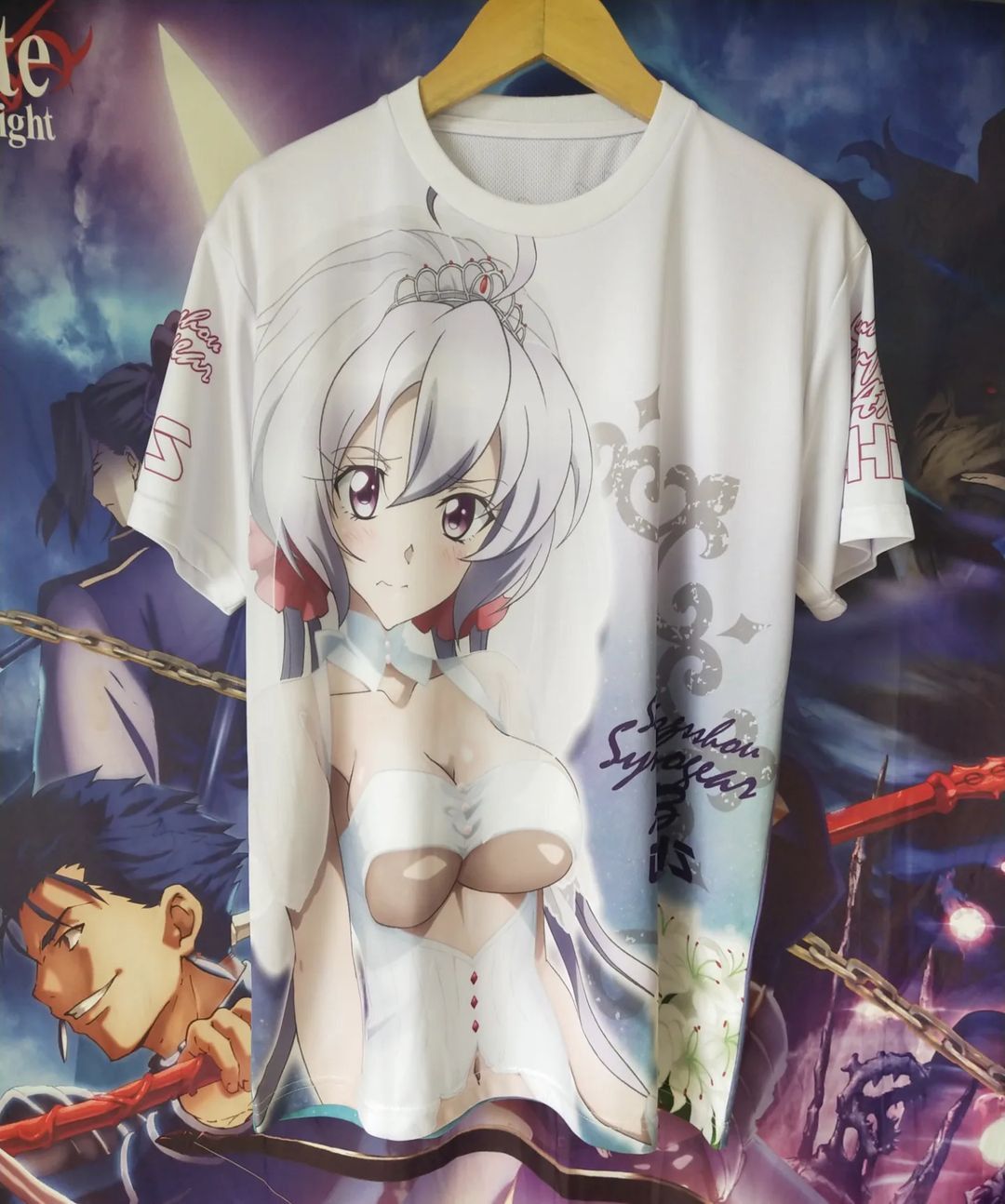 Anime × Japanese Brand Symphogear AXZ Chris Yukine AOP Jersey Anime Tees Size US L / EU 52-54 / 3 - 1 Thumbnail