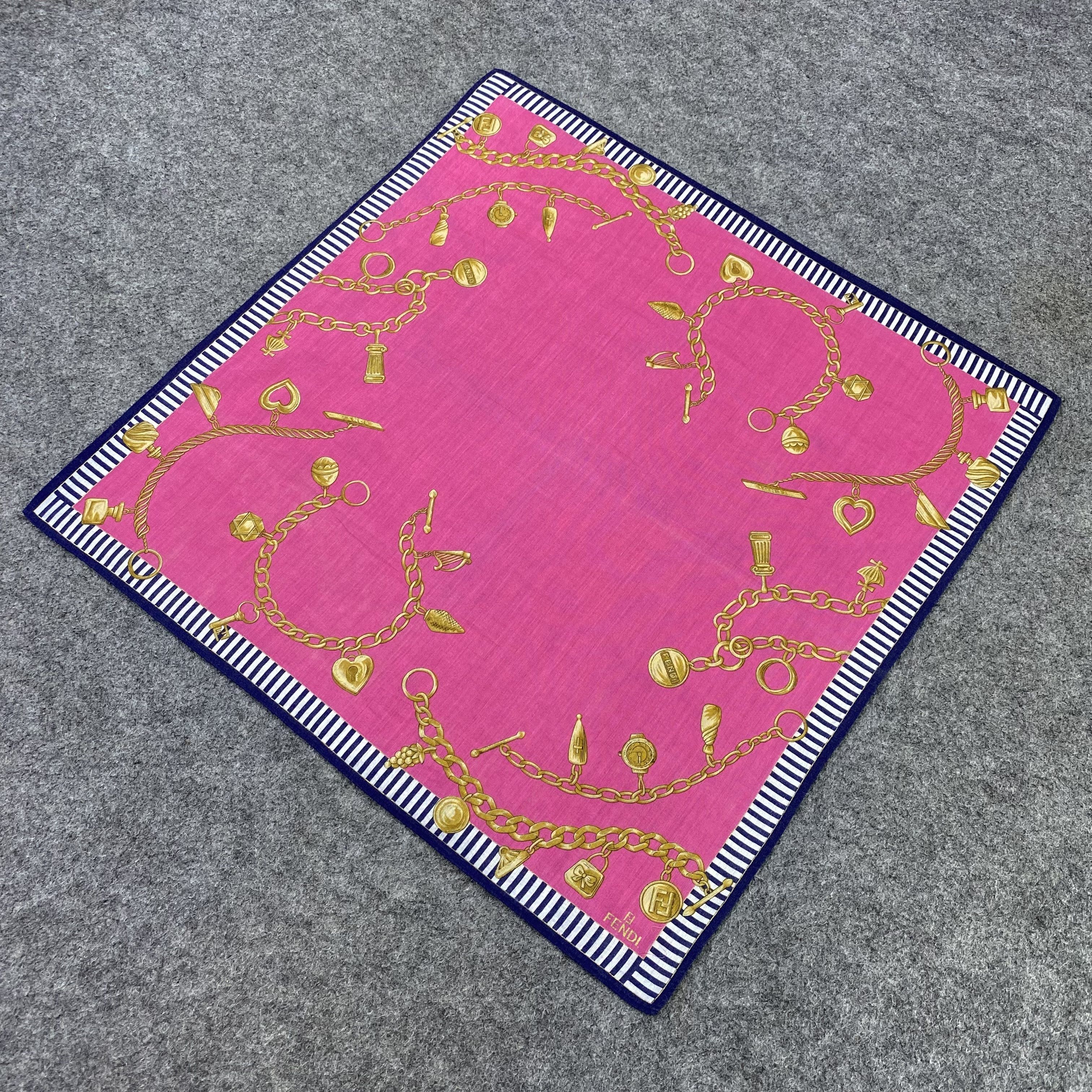Fendi Fendi Handkerchief Neckerchief Bandana-B1775 Size ONE SIZE - 4 Thumbnail