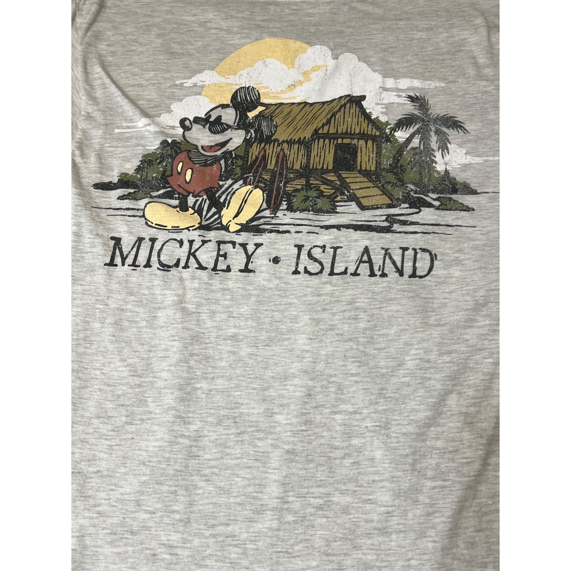 Disney Disney Mickey Island Grey Graphic T-Shirt Hanes Mickey Mouse Size US M / EU 48-50 / 2 - 1 Thumbnail