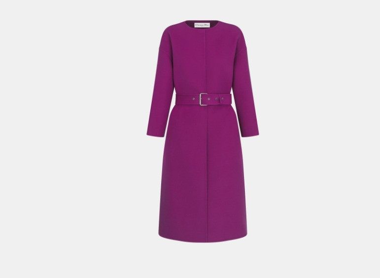 o1w1db10325 340M07 Coat in Mulberry