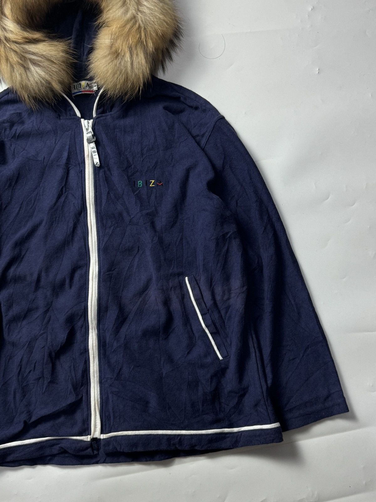 If Six Was Nine × Japanese Brand × Le Grande Bleu (L.G.B.) Japanese Fur Hoodie Ibiza Lgb style Size US M / EU 48-50 / 2 - 4 Thumbnail