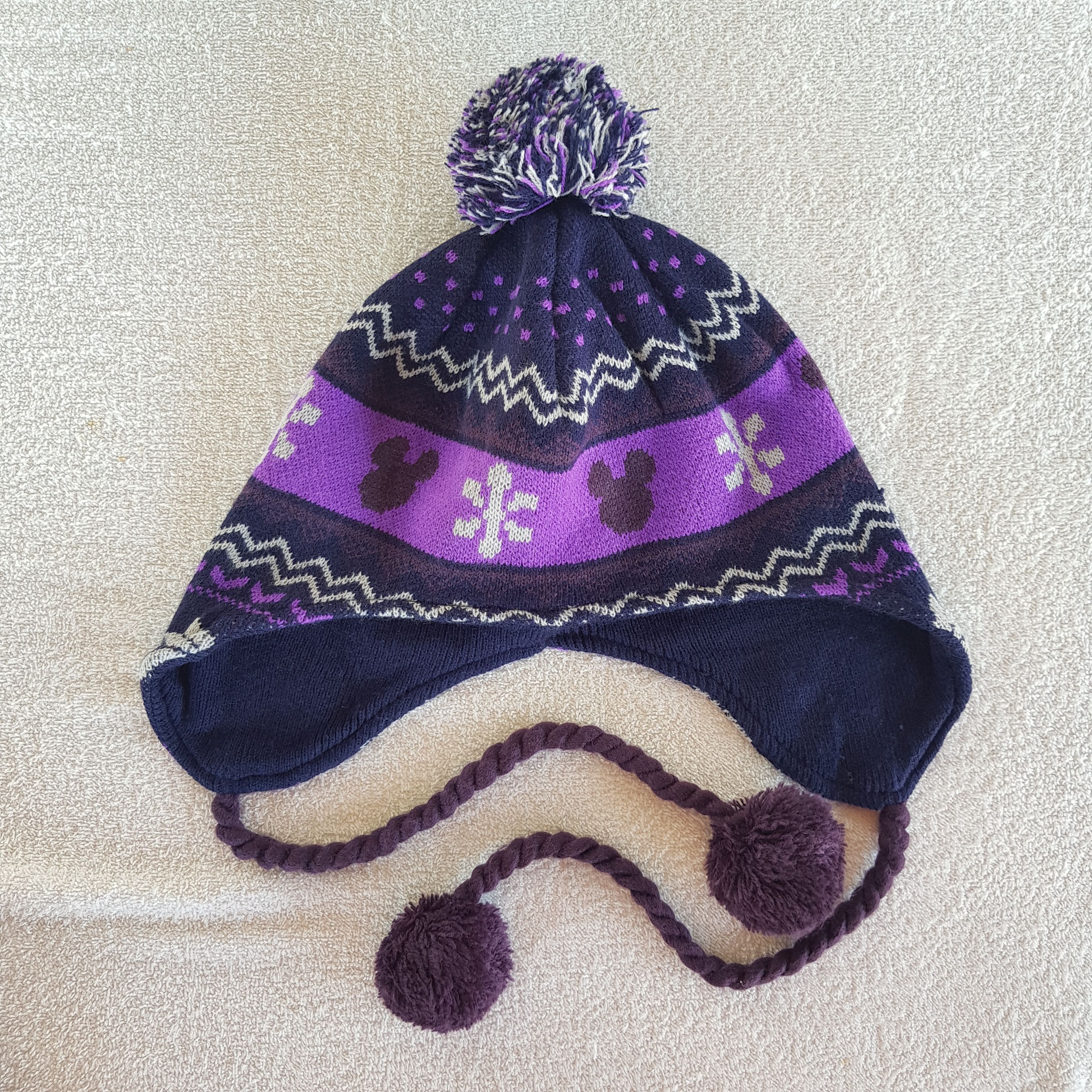 Mickey Mouse Vintage Mickey Mouse Earflap Beanie Snow Caps Hats. Size ONE SIZE - 6 Thumbnail