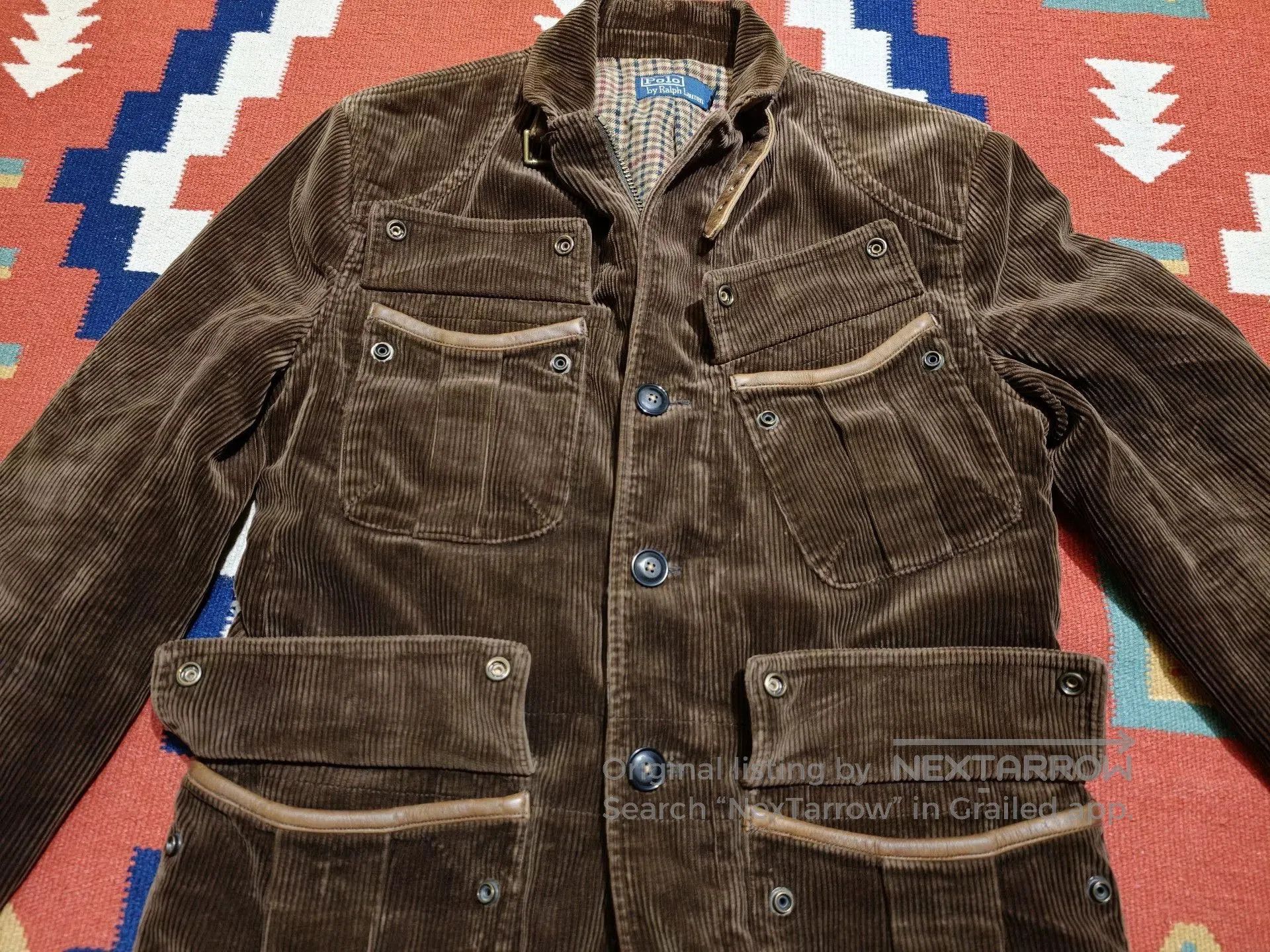 RRL Ralph Lauren RRL Ralph Lauren Corduroy Leather Trim Jacket. Size US S / EU 44-46 / 1 - 4 Thumbnail