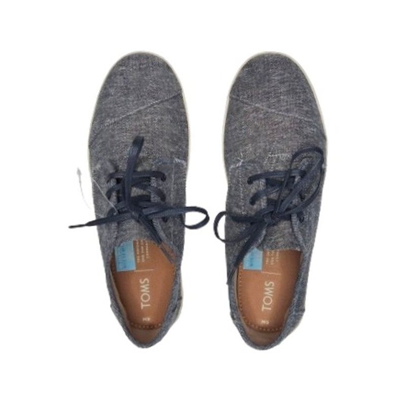 Toms TOMS Paseo Sneaker in Navy Slub Chambray Size US 9 / EU 42 - 2 Thumbnail