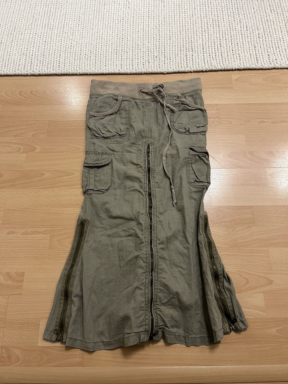 image of Archival Clothing Goa Skirt in Green, Women's (Size 32)