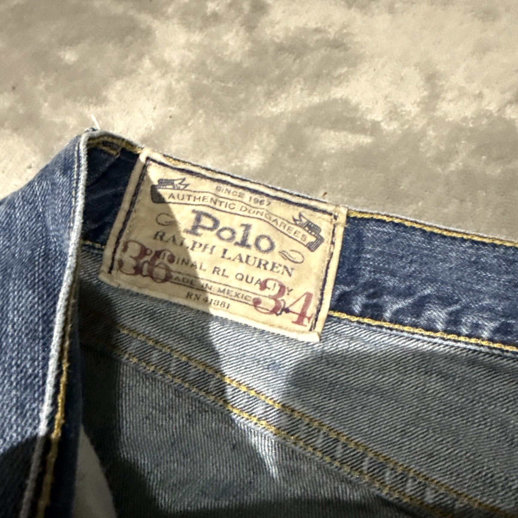 Polo Ralph Lauren Polo Ralph Lauren Jeans Mens 36x34 Blue Denim Hampton Straight Preppy Modern Size US M / EU 48-50 / 2 - 4 Thumbnail