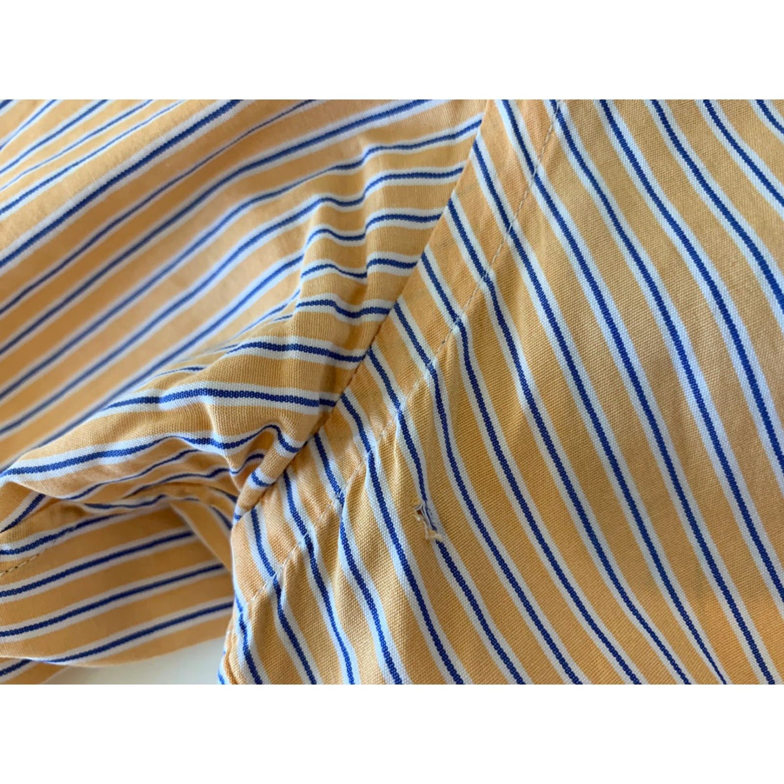 Polo Ralph Lauren Polo Ralph Lauren Striped Long Sleeve Shirt Mens 16 1/2 Orange Dress Shirt Button Front Size US L / EU 52-54 / 3 - 3 Thumbnail